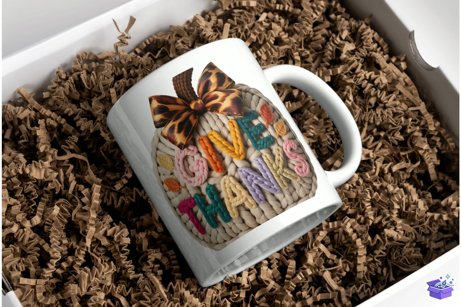 Cozy Knitted Pumpkin Thanksgiving Decor - Lazer Kesim ve Çizim Dosyası (SVG, DXF, EPS, PNG) - detaylı önizleme 2