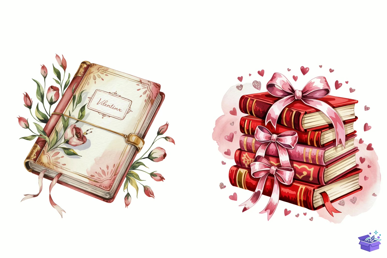 Prompt For Valentine Books - Lazer Kesim ve Çizim Dosyası (SVG, DXF, EPS, PNG) - detaylı önizleme 3