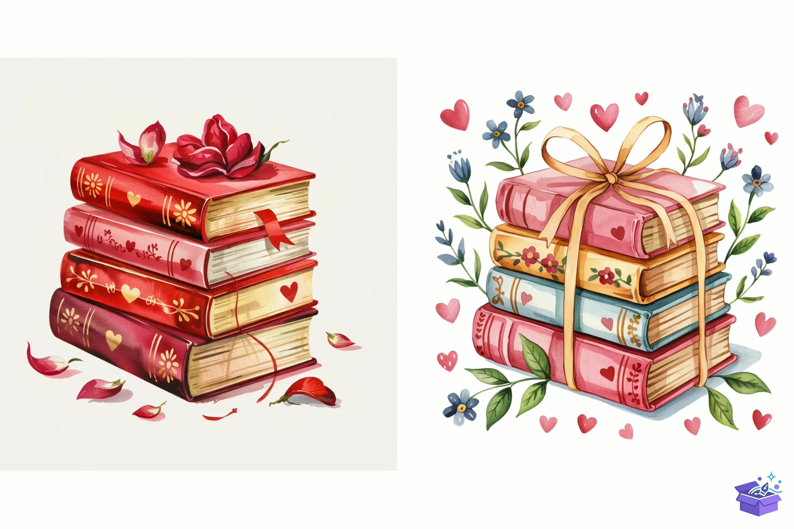 Prompt For Valentine Books - Lazer Kesim ve Çizim Dosyası (SVG, DXF, EPS, PNG) - detaylı önizleme 4