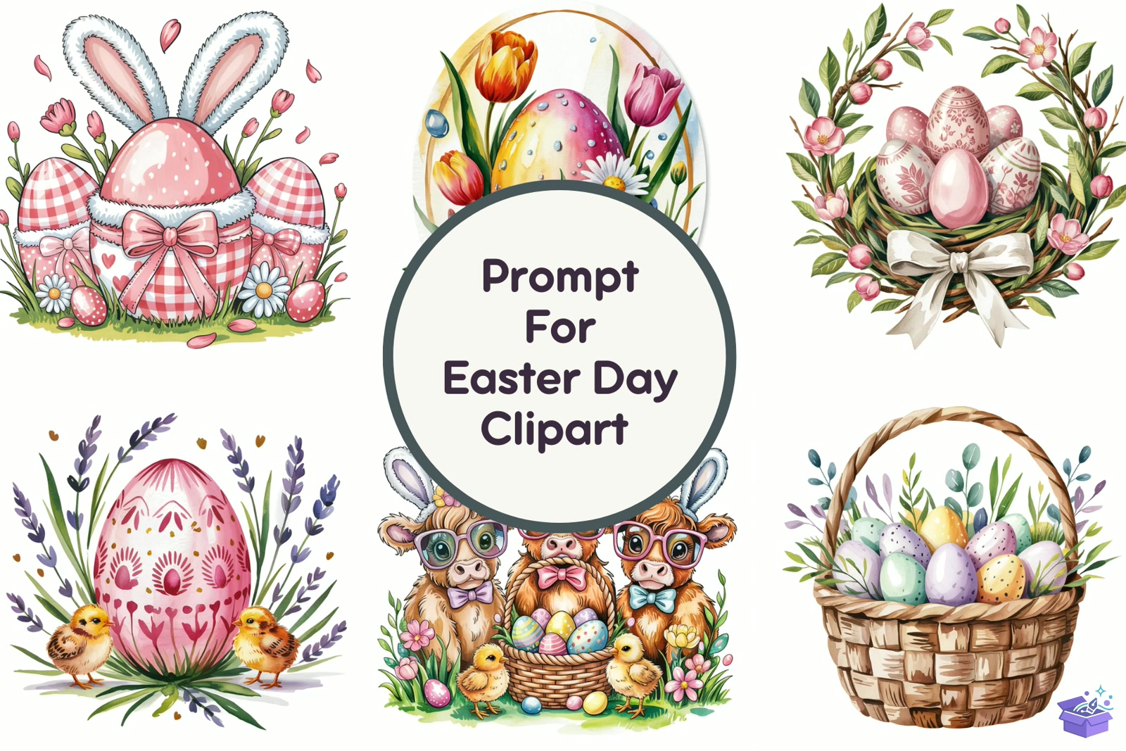 Prompt For Paskalya Day - DTF & Süblimasyon Baskı Tasarımı (SVG, DXF, EPS, PNG) - Vektörler & SVG İndir (DXF, SVG, EPS)