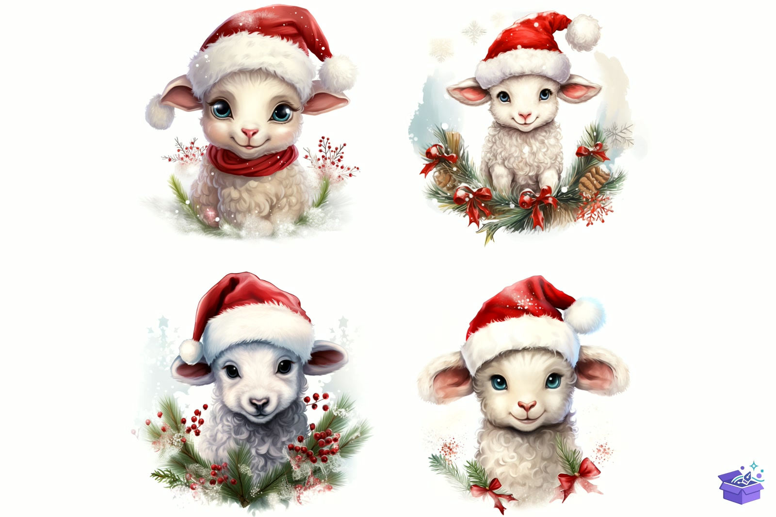 Happy New Year Animal - Lazer Kesim ve Çizim Dosyası (SVG, DXF, EPS, PNG) - detaylı önizleme 3