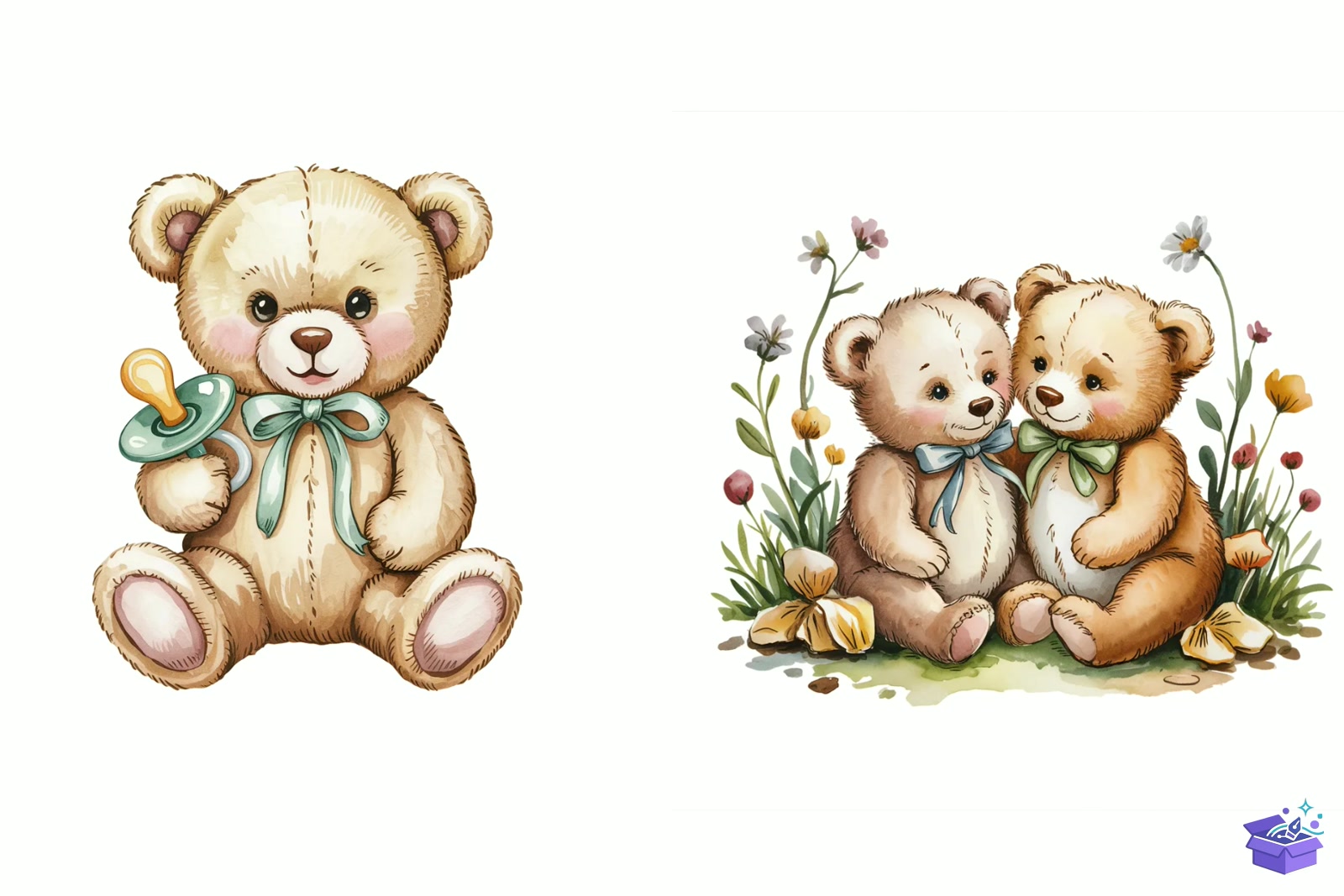 Prompt For Green Teddy Bear - Lazer Kesim ve Çizim Dosyası (SVG, DXF, EPS, PNG) - detaylı önizleme 2