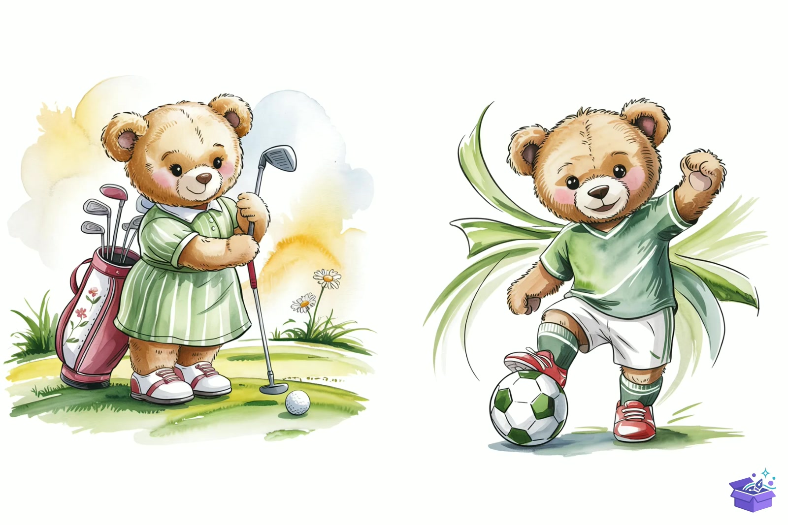Prompt For Green Teddy Bear - Lazer Kesim ve Çizim Dosyası (SVG, DXF, EPS, PNG) - detaylı önizleme 4