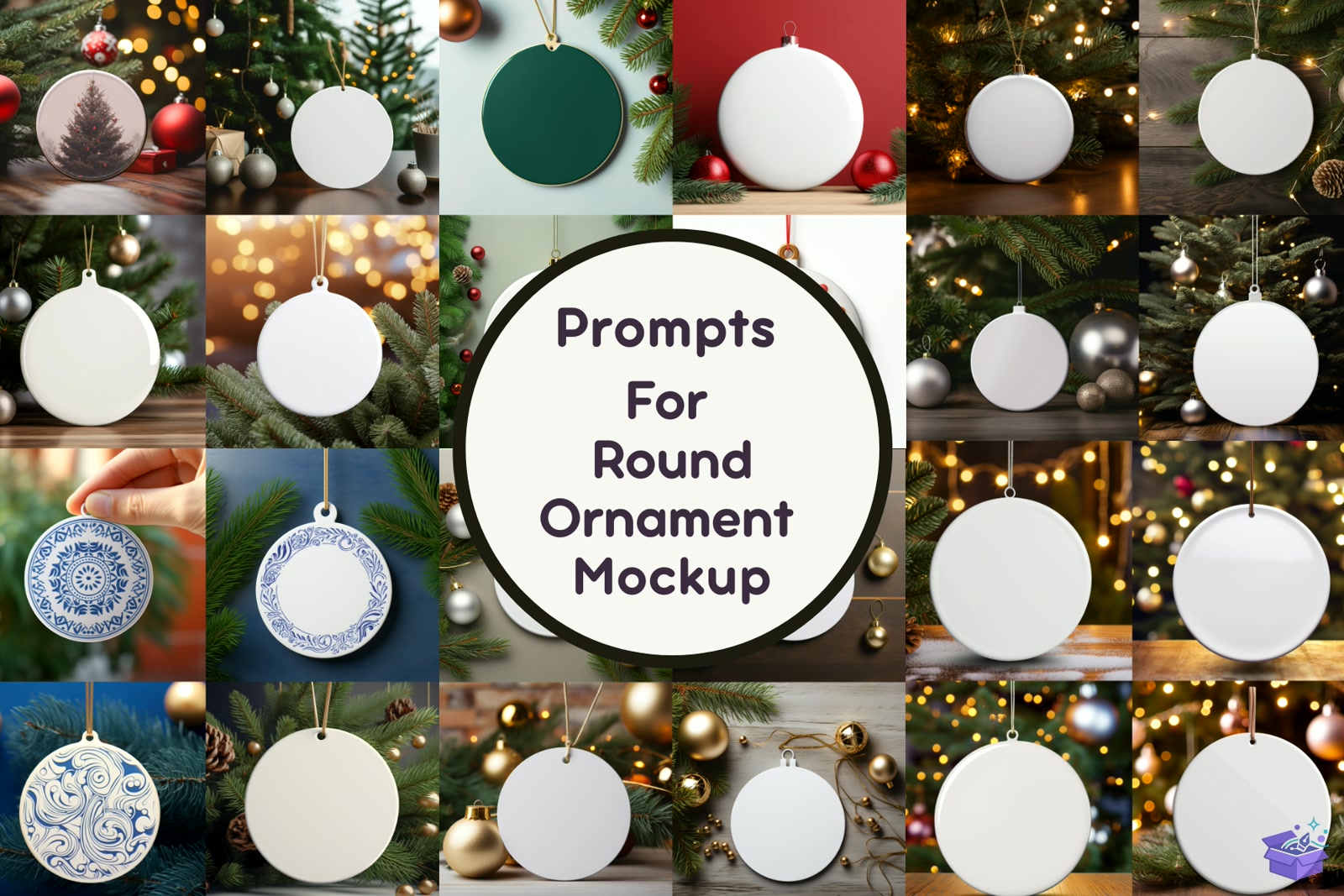Prompt For Round Süs Mockup - Profesyonel Sunum Mockup Şablonu (SVG, DXF, EPS, PNG) - Vektörler & SVG İndir (DXF, SVG, EPS)