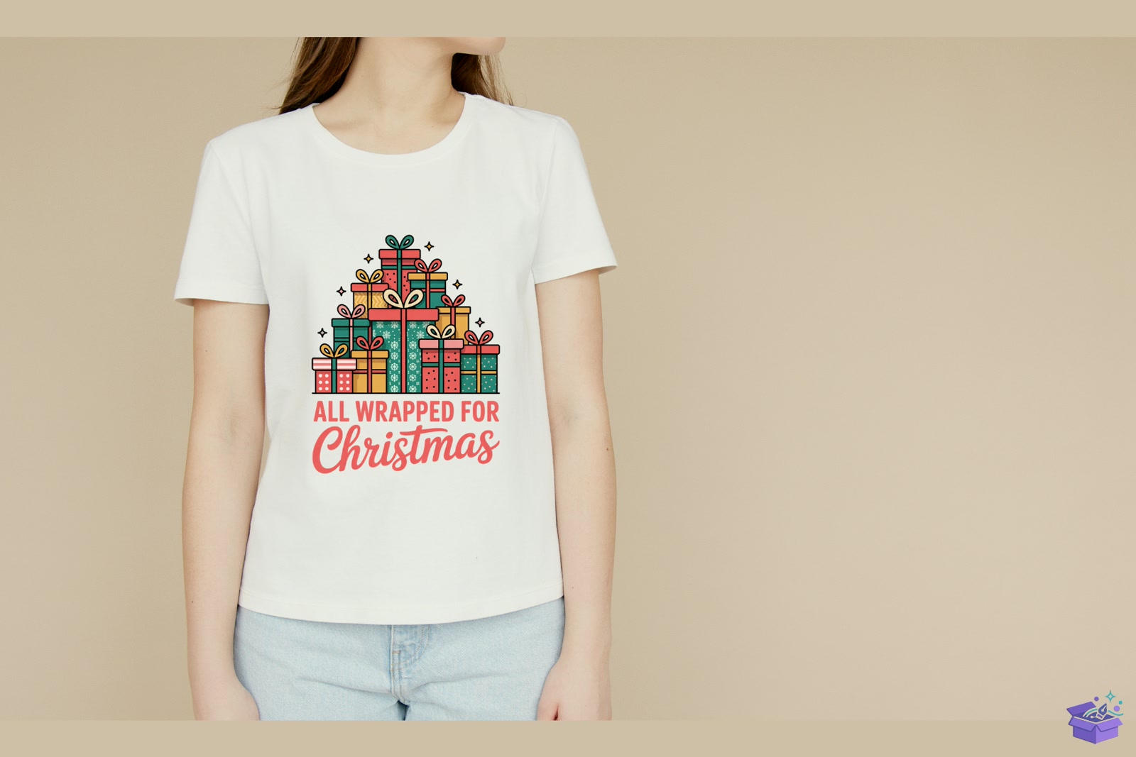 Yılbaşı Gift Süblimasyon Baskı - DTF & Süblimasyon Baskı Tasarımı (SVG, DXF, EPS, PNG) - detaylı önizleme 3
