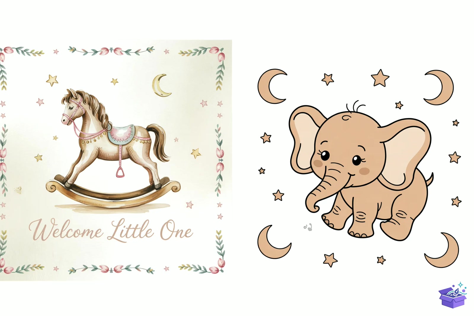 Prompt For Baby Shower - Lazer Kesim ve Çizim Dosyası (SVG, DXF, EPS, PNG) - detaylı önizleme 2