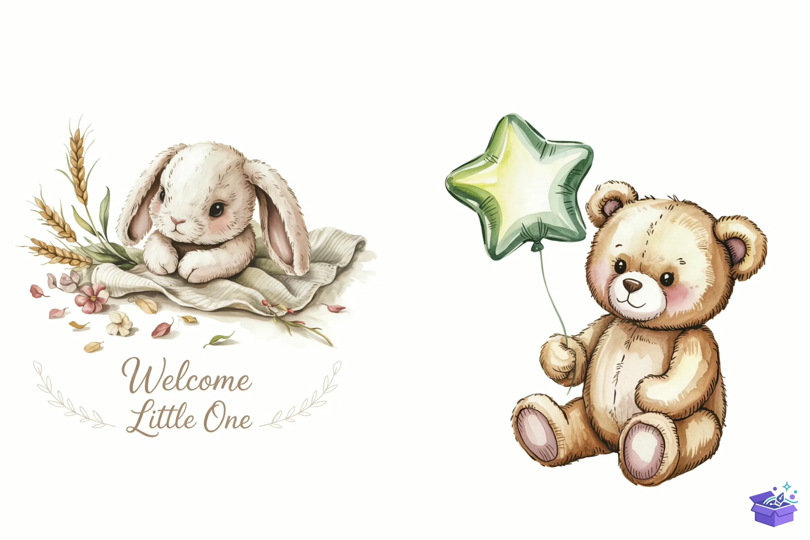 Prompt For Baby Shower - Lazer Kesim ve Çizim Dosyası (SVG, DXF, EPS, PNG) - detaylı önizleme 3