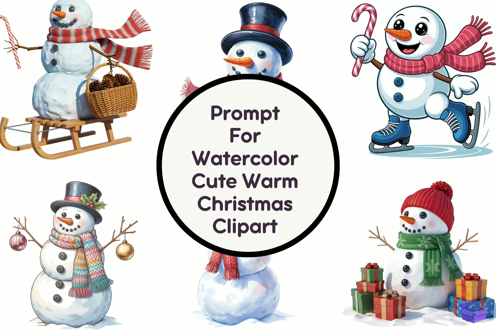 Quirky Yılbaşı Snowman - Lazer Kesim ve Çizim Dosyası (SVG, DXF, EPS, PNG) - Vektörler & SVG İndir (DXF, SVG, EPS)
