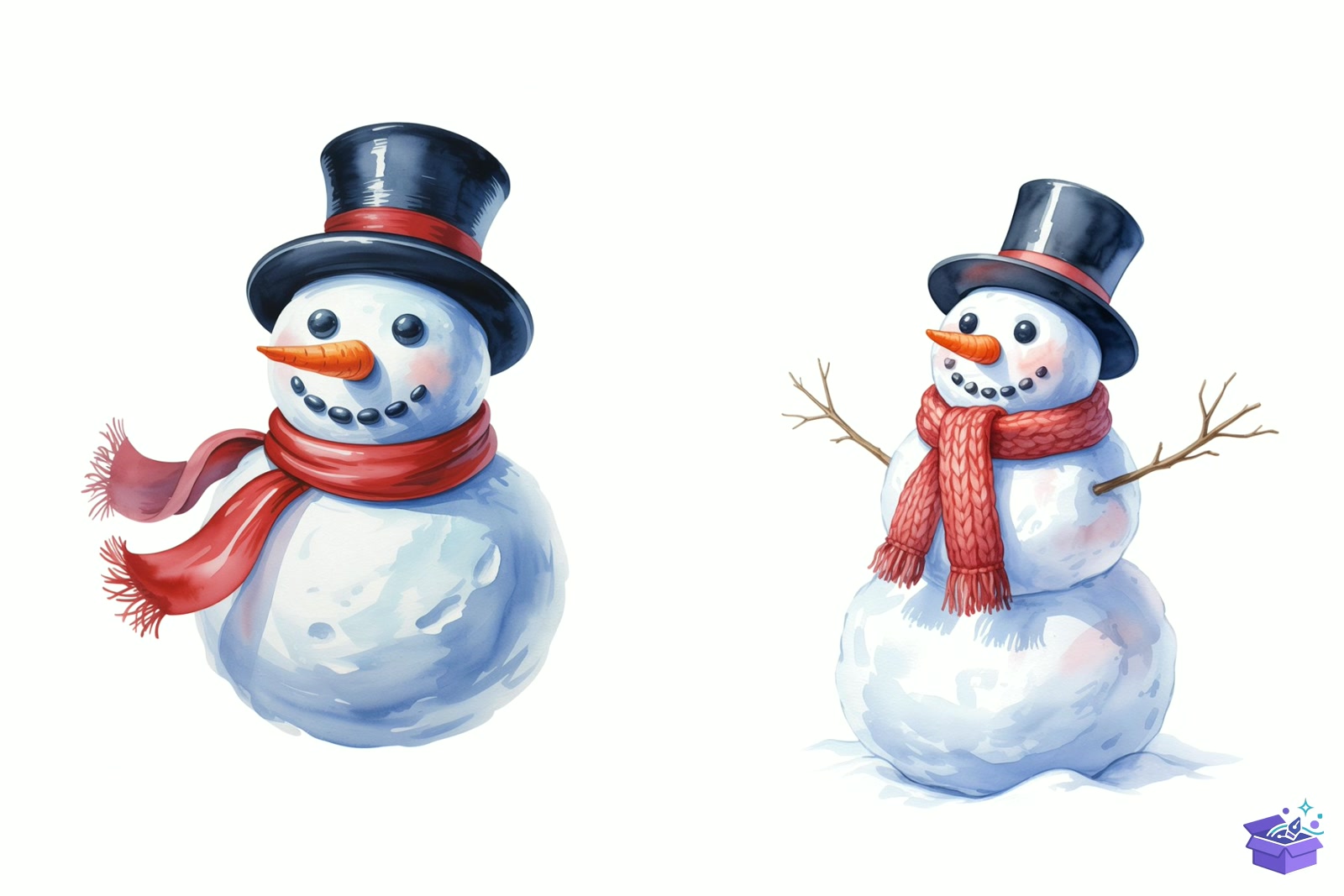 Quirky Yılbaşı Snowman - Lazer Kesim ve Çizim Dosyası (SVG, DXF, EPS, PNG) - detaylı önizleme 4