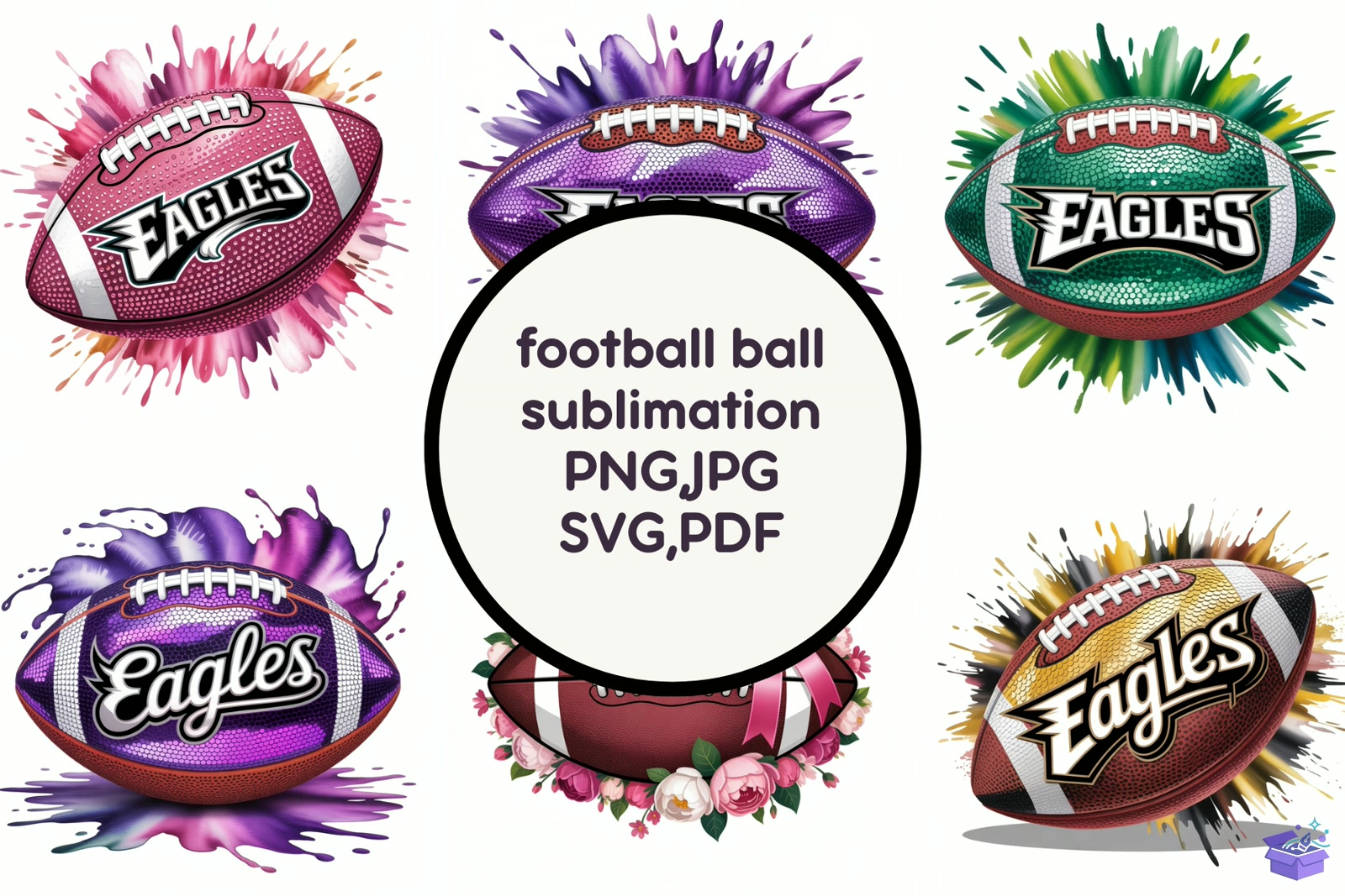 Football Ball Süblimasyon Baskı - DTF & Süblimasyon Baskı Tasarımı (SVG, DXF, EPS, PNG) - Vektörler & SVG İndir (DXF, SVG, EPS)