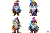Mardi Gras Cücesi Tasarımı - Clipart Seti (PDF) - detaylı önizleme 2