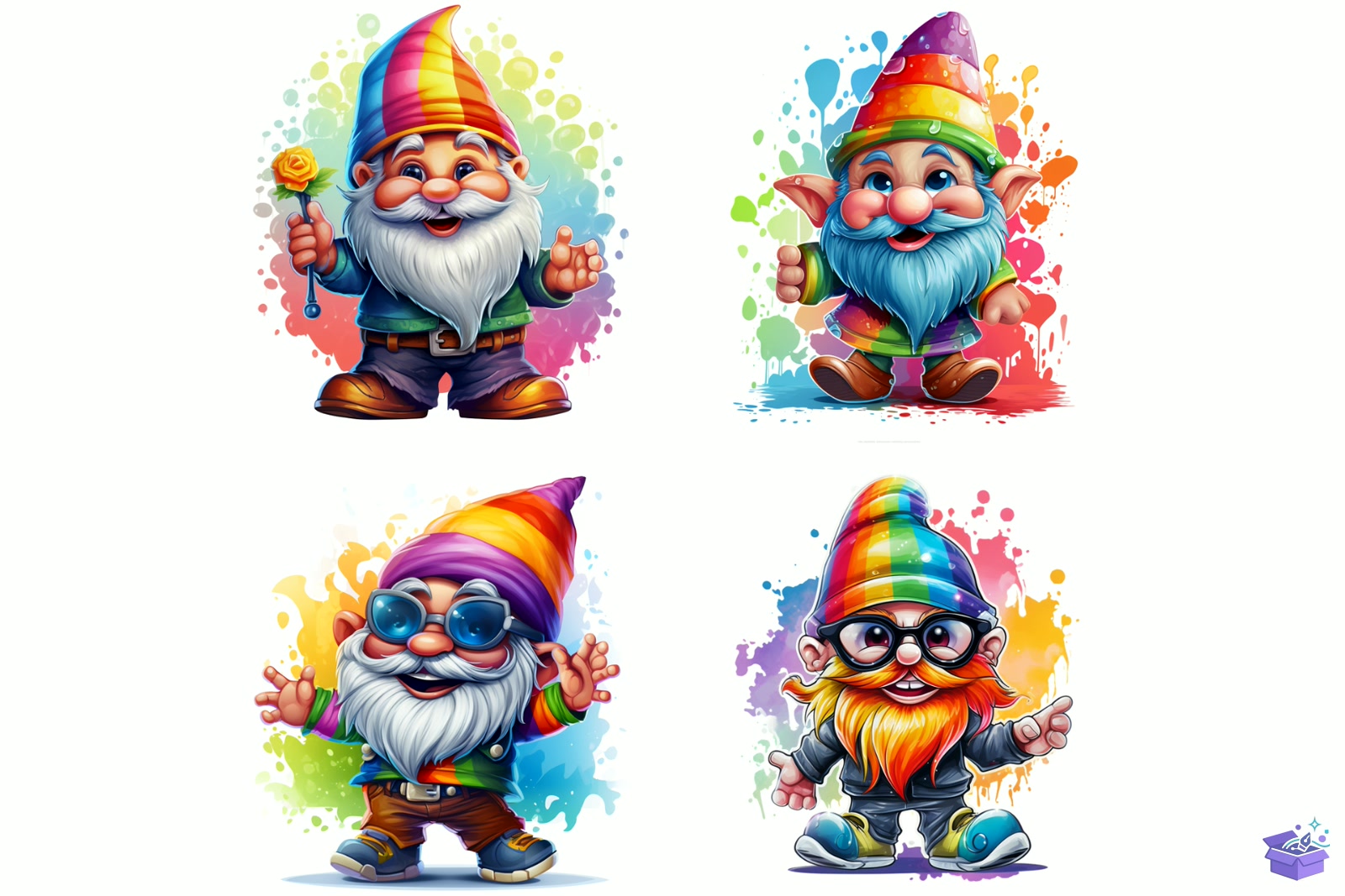 Mardi Gras Gnome Süblimasyon Baskı - DTF & Süblimasyon Baskı Tasarımı (SVG, DXF, EPS, PNG) - detaylı önizleme 6