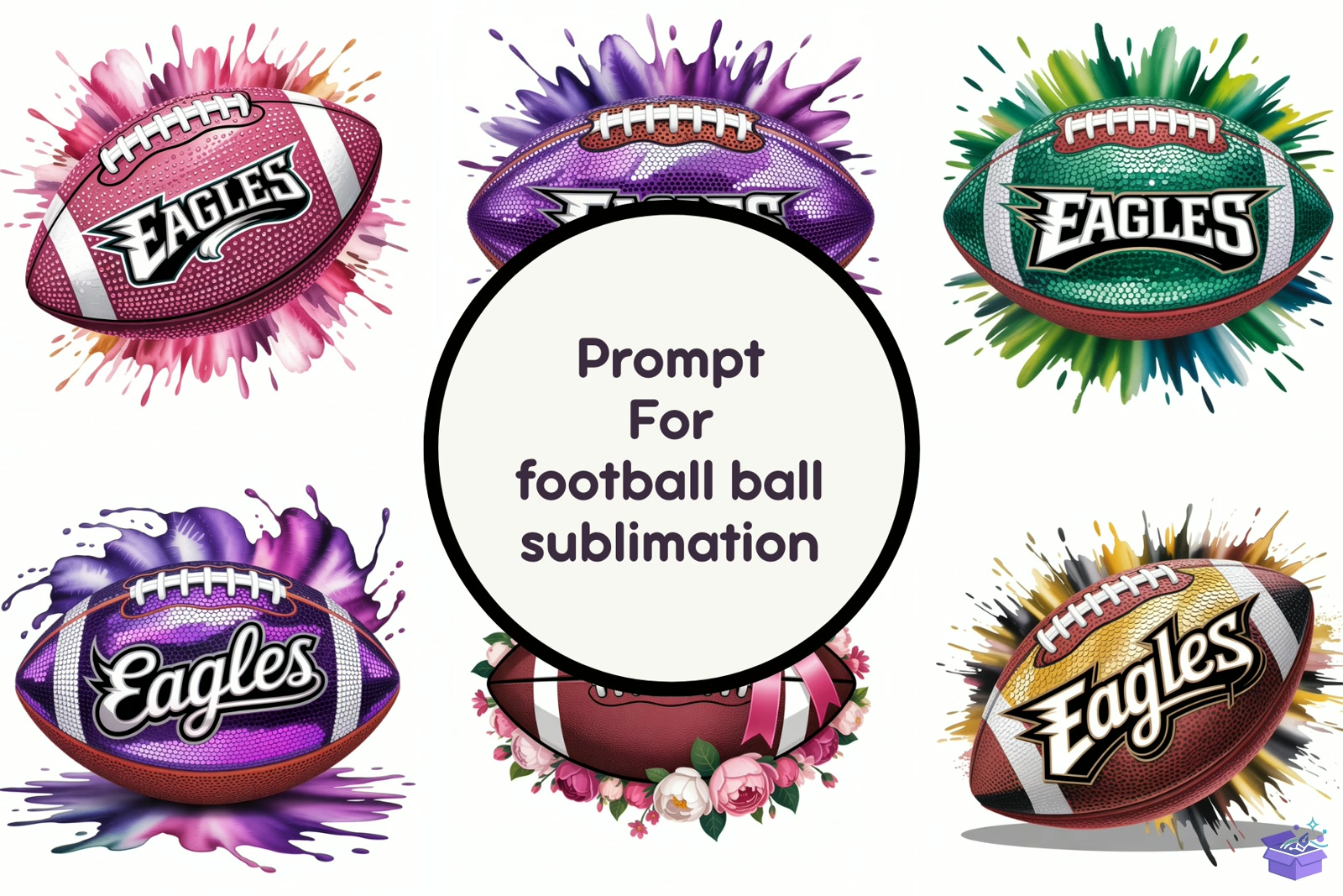 Prompt For Football Ball Süblimasyon Baskı - DTF & Süblimasyon Baskı Tasarımı (SVG, DXF, EPS, PNG) - detaylı önizleme 5