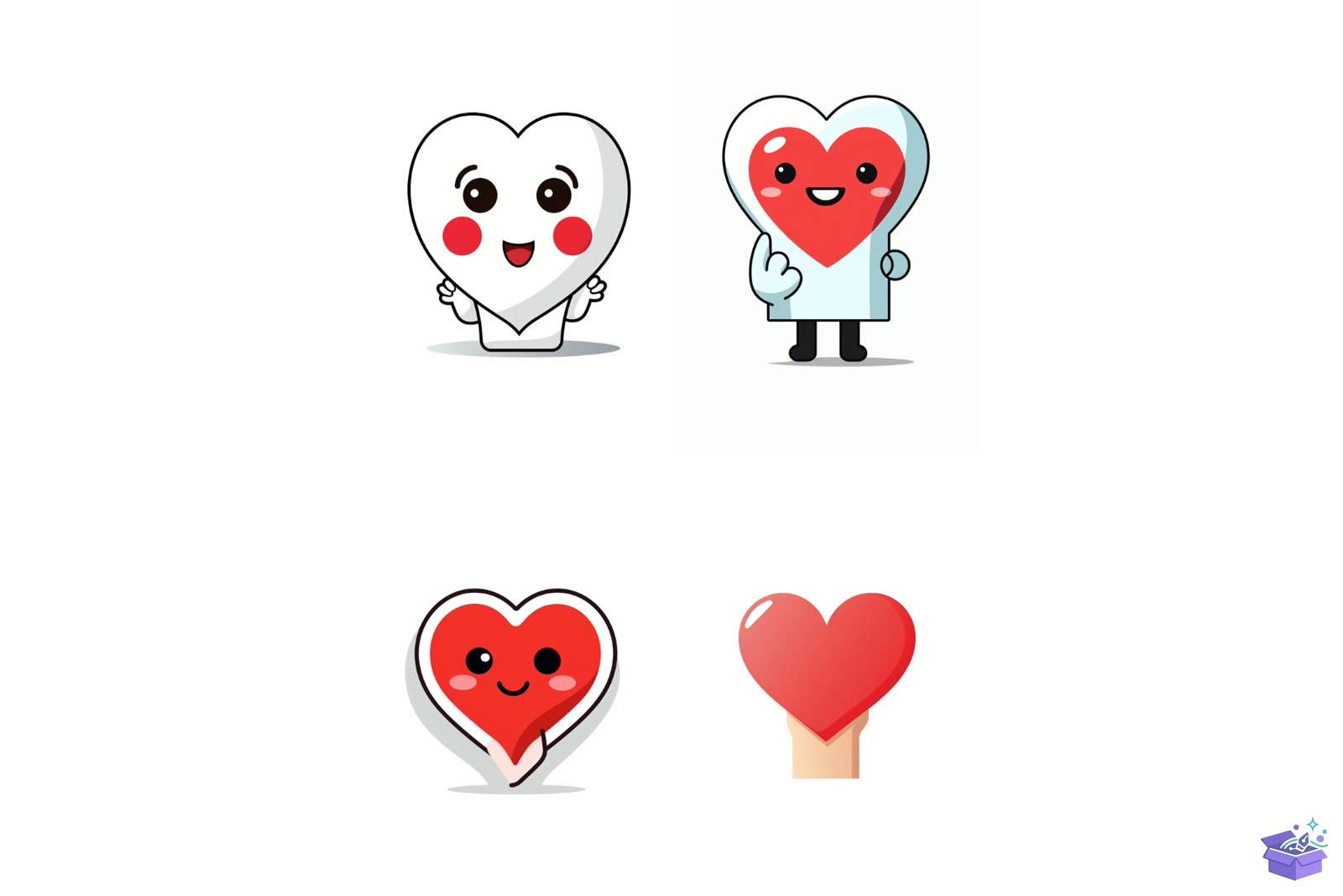 Prompt For Kalp Temalı Character Süblimasyon Baskı - DTF & Süblimasyon Baskı Tasarımı (SVG, DXF, EPS, PNG) - detaylı önizleme 3