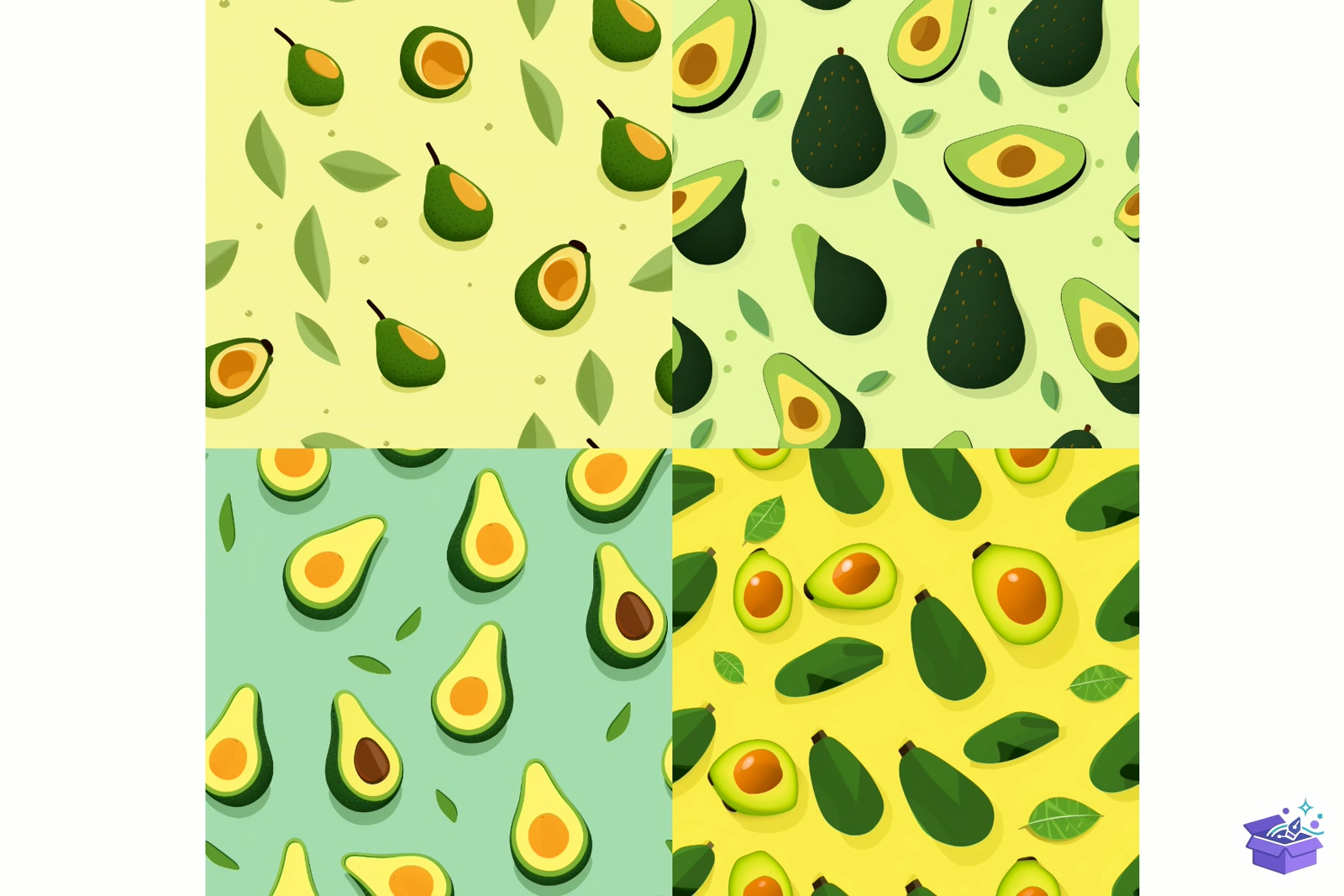 Prompt For Avocado Seamless Desen - Lazer Kesim ve Çizim Dosyası (SVG, DXF, EPS, PNG) - detaylı önizleme 3