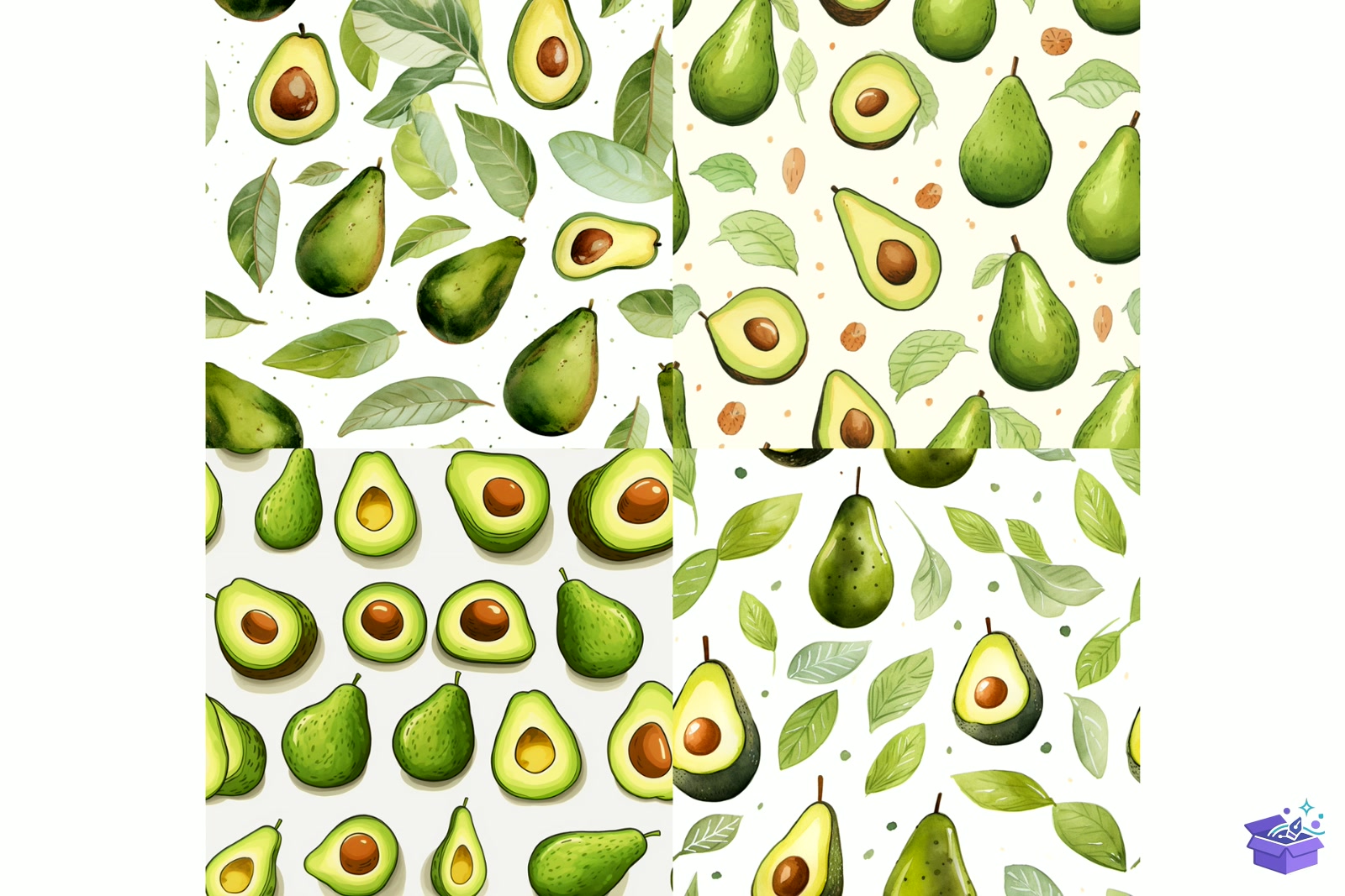Prompt For Avocado Seamless Desen - Lazer Kesim ve Çizim Dosyası (SVG, DXF, EPS, PNG) - detaylı önizleme 5