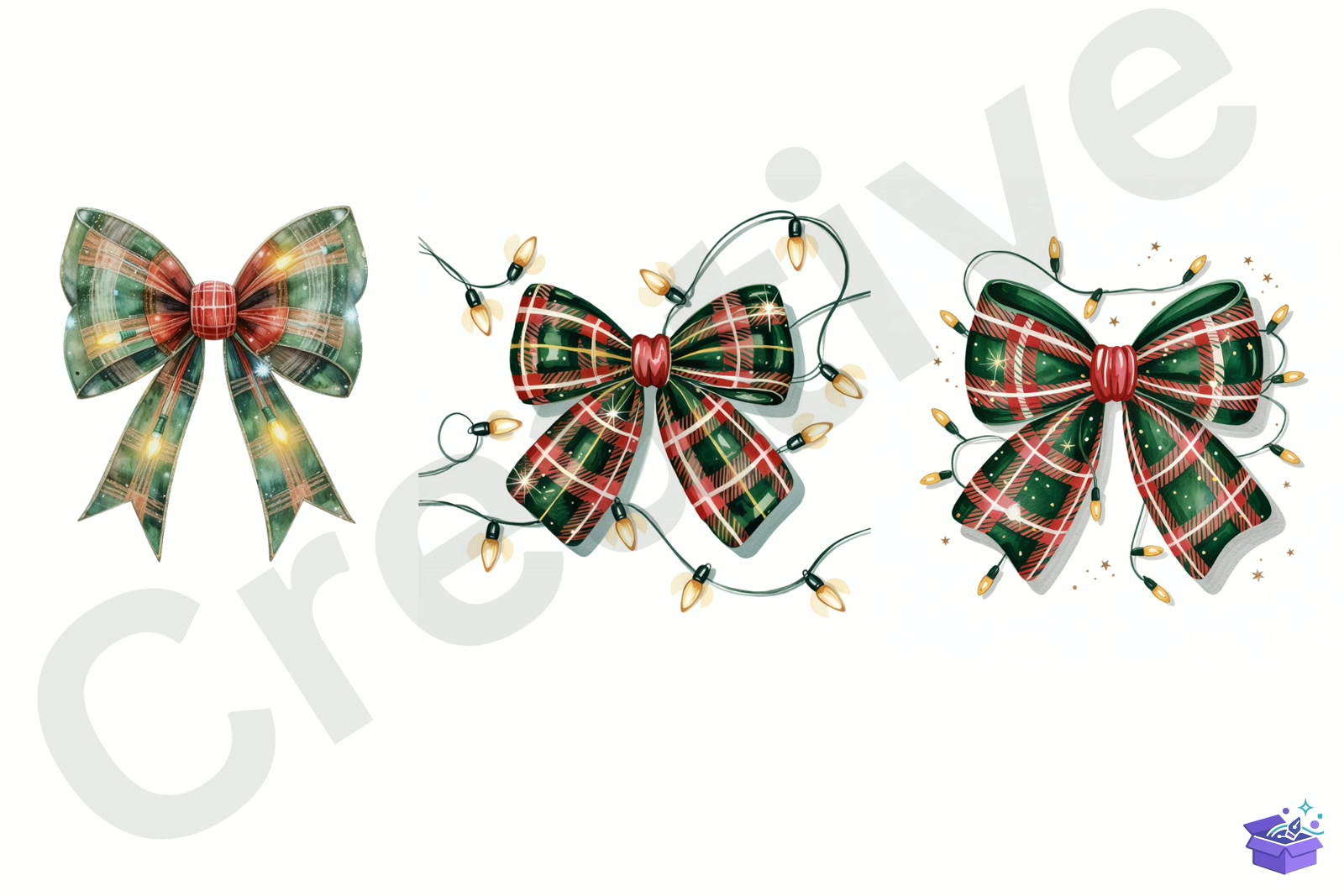 Red Coquette Yılbaşı Bow - Lazer Kesim ve Çizim Dosyası (SVG, DXF, EPS, PNG) - detaylı önizleme 4