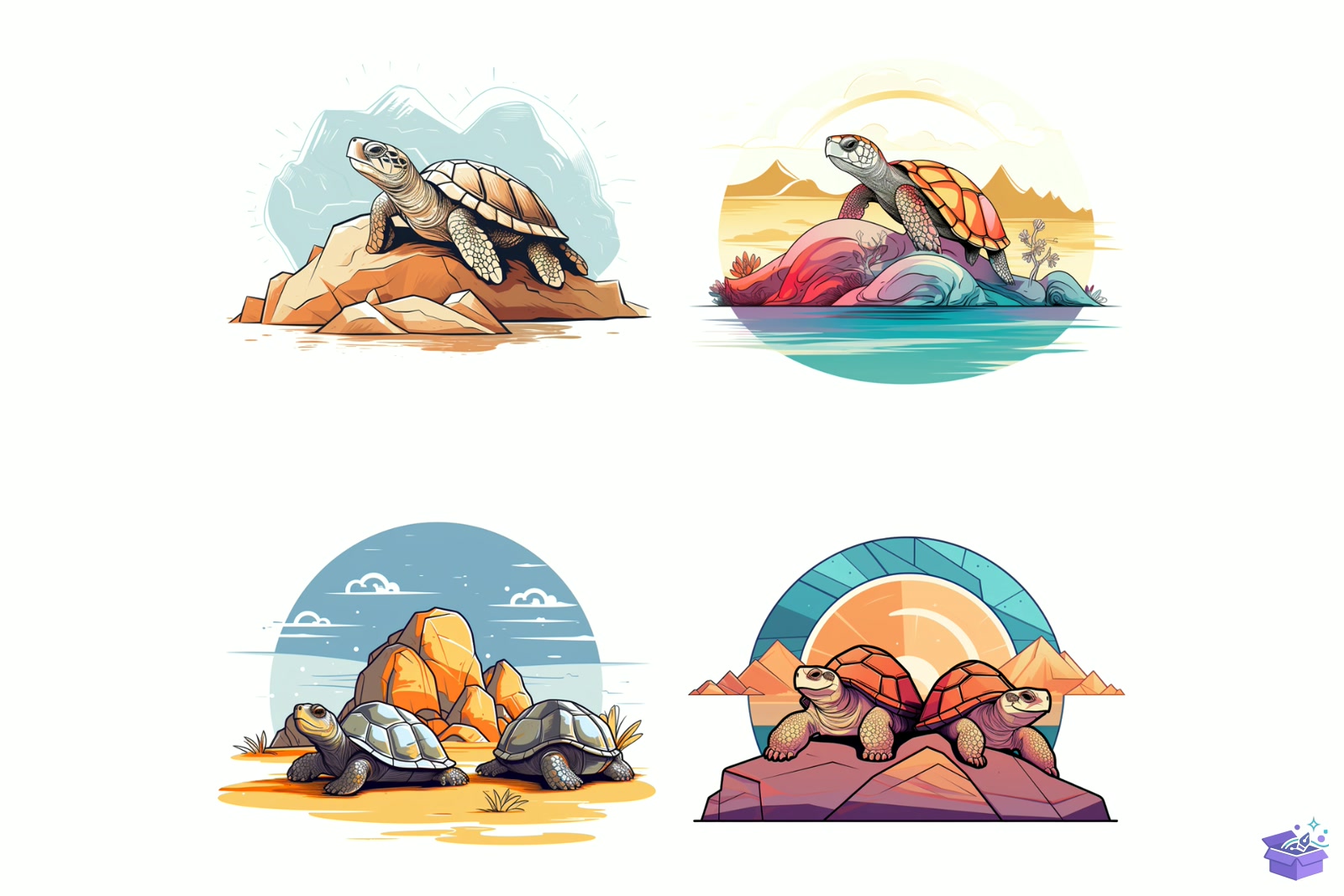 Cute Sea Turtle Couple Süblimasyon Baskı - DTF & Süblimasyon Baskı Tasarımı (SVG, DXF, EPS, PNG) - detaylı önizleme 5
