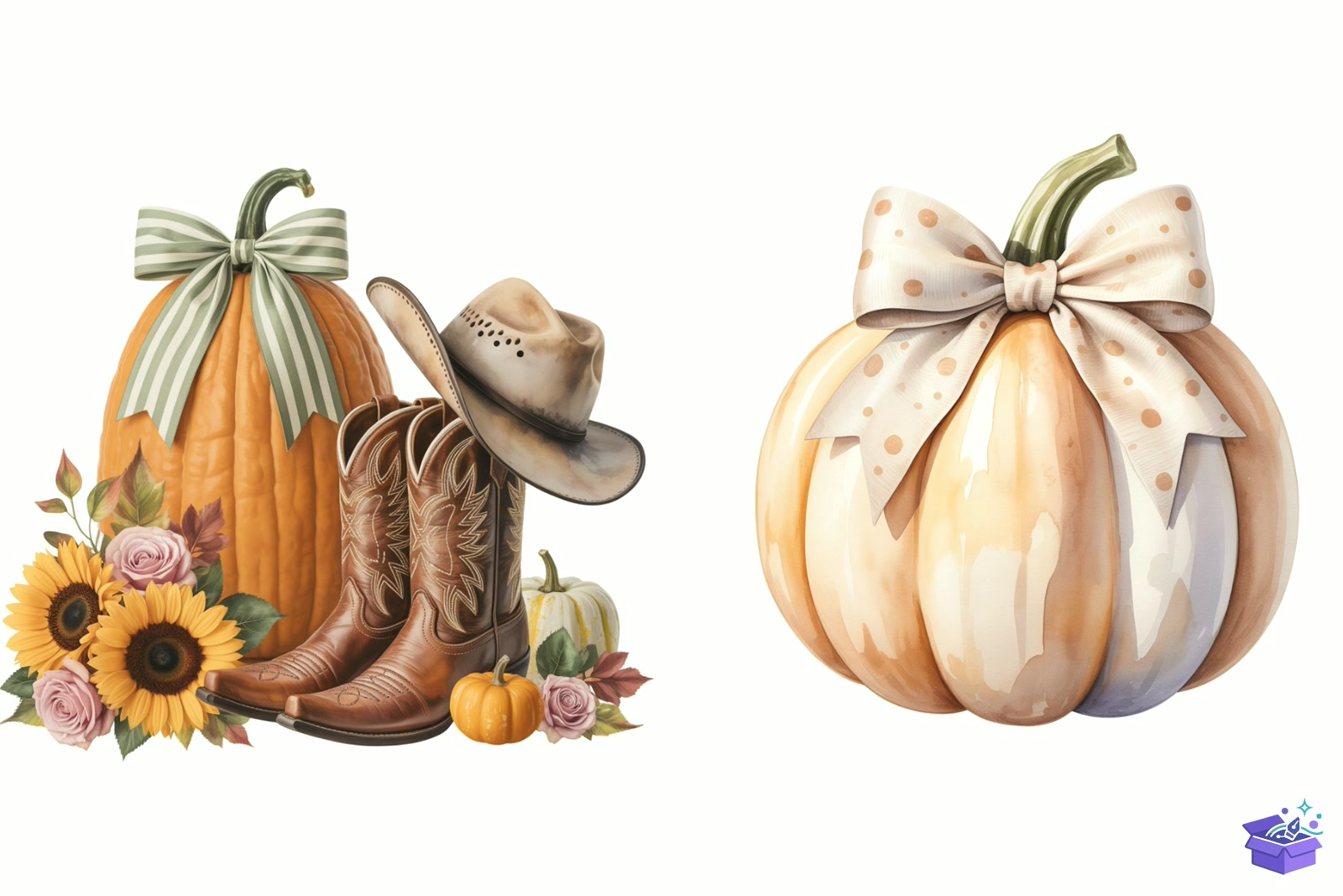Prompt For Fall Pumpkin - Lazer Kesim ve Çizim Dosyası (SVG, DXF, EPS, PNG) - detaylı önizleme 2