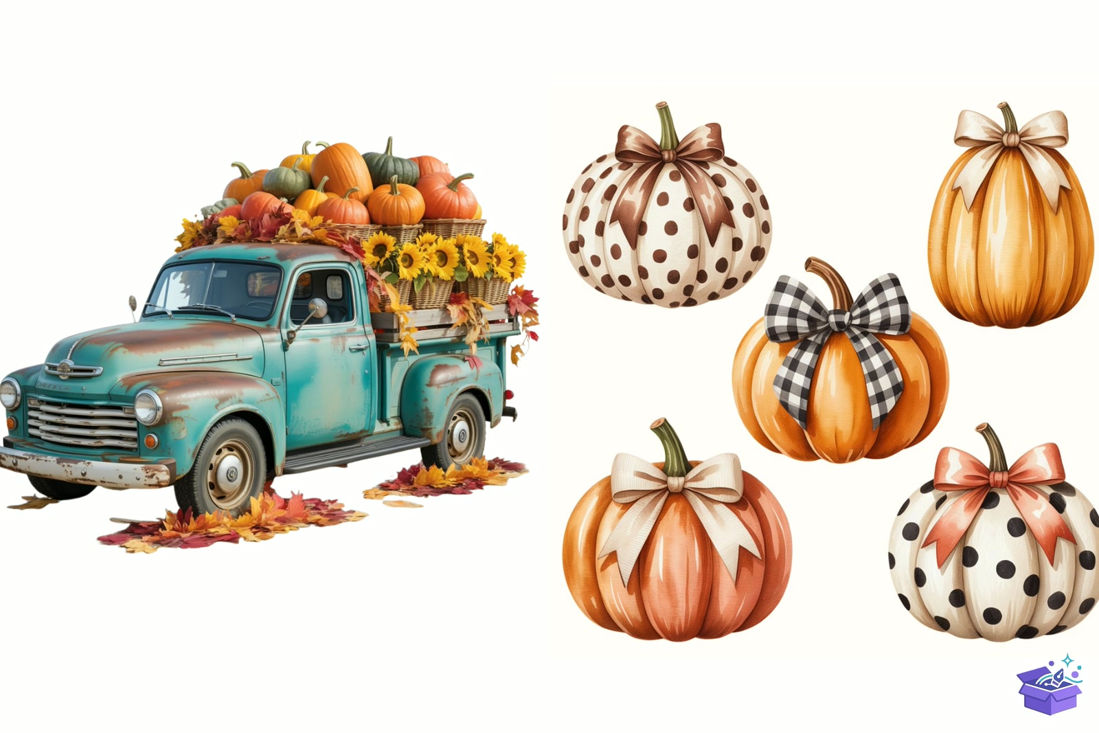 Prompt For Fall Pumpkin - Lazer Kesim ve Çizim Dosyası (SVG, DXF, EPS, PNG) - detaylı önizleme 4