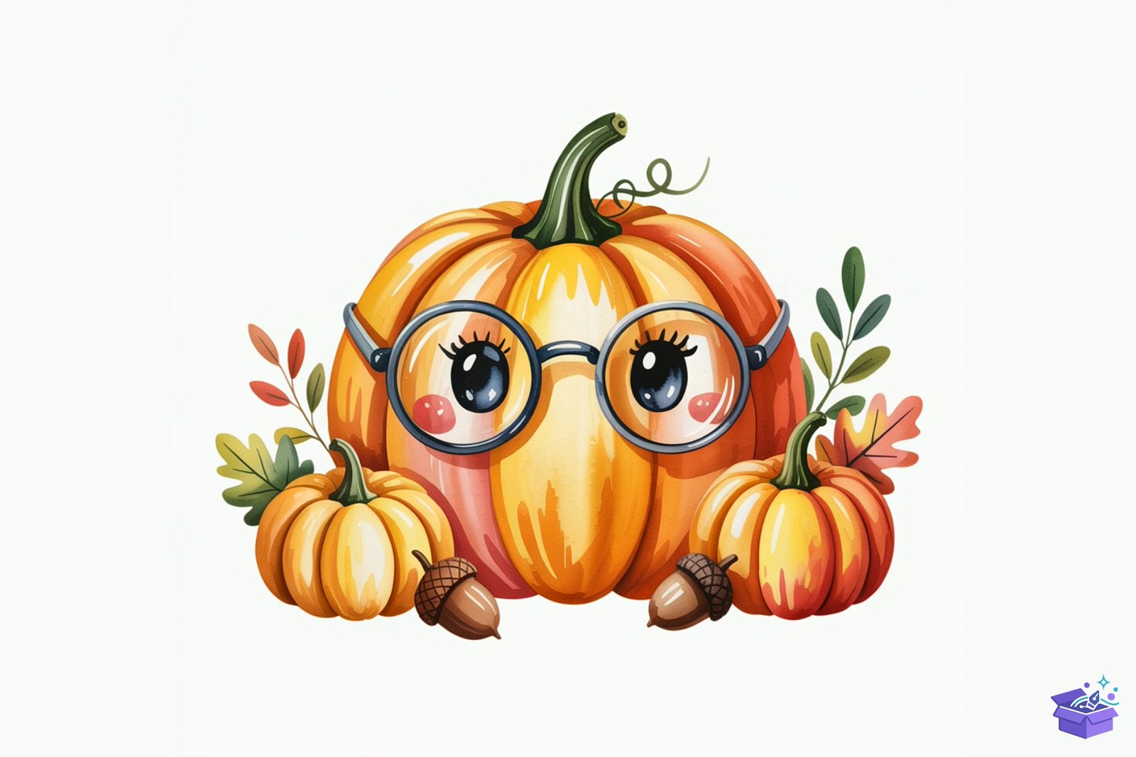 Prompt For Fall Pumpkin - Lazer Kesim ve Çizim Dosyası (SVG, DXF, EPS, PNG) - detaylı önizleme 5