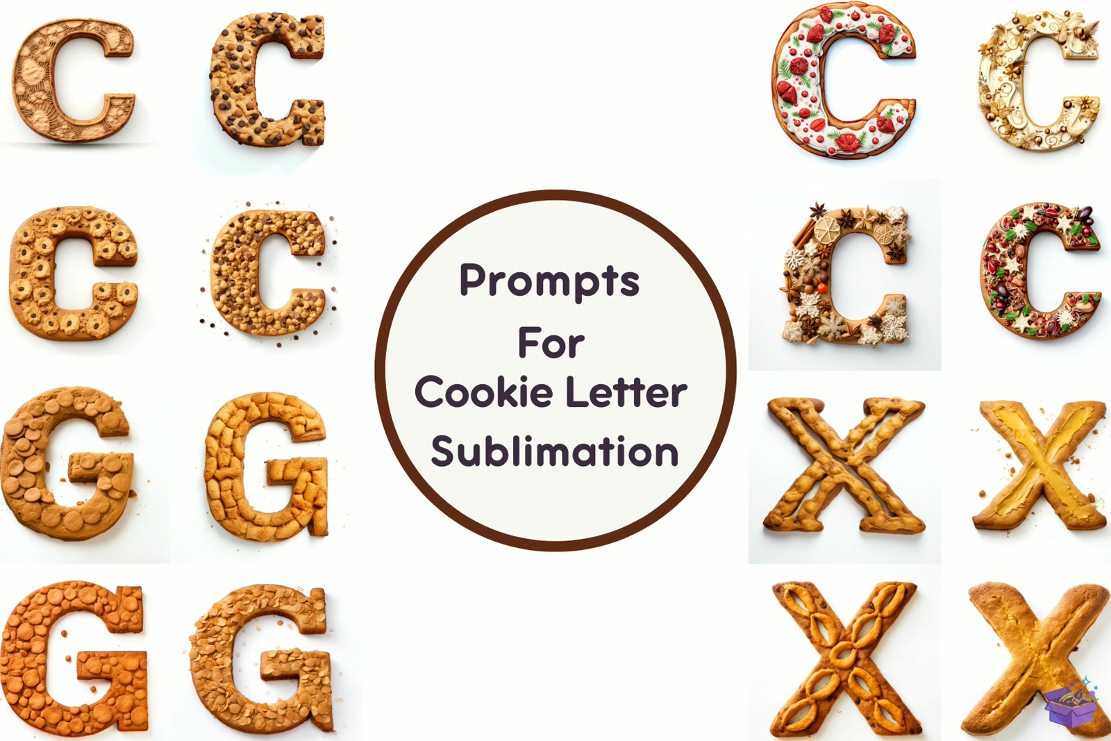 Prompt For Cookie Letter Süblimasyon Baskı - DTF & Süblimasyon Baskı Tasarımı (SVG, DXF, EPS, PNG) - detaylı önizleme 6
