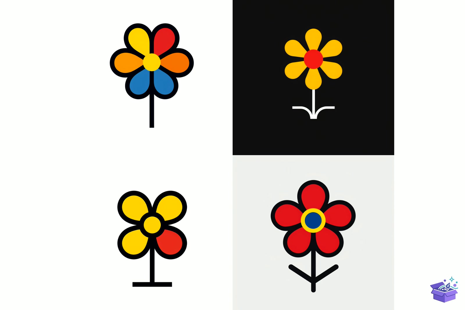 Prompt For Çiçek Icon Drawing - Lazer Kesim ve Çizim Dosyası (SVG, DXF, EPS, PNG) - detaylı önizleme 5