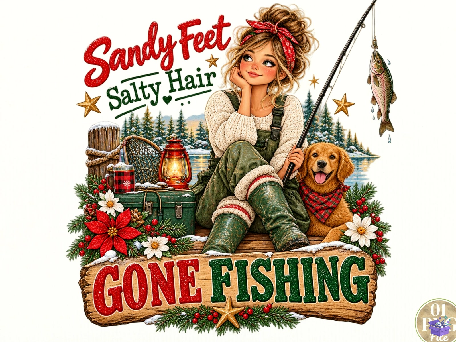 Sandy Feet Salty Hair Gone Fishing PNG - DTF & Süblimasyon Baskı Tasarımı (SVG, DXF, EPS, PNG) - DTF Baskı Tasarımları İndir (DXF, SVG, AI)
