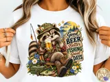 "Good Beer Better Fishing Great Days" Balıkçılık Tasarımı - DTF & Süblimasyon Baskı Tasarımı (PNG) - detaylı önizleme 3