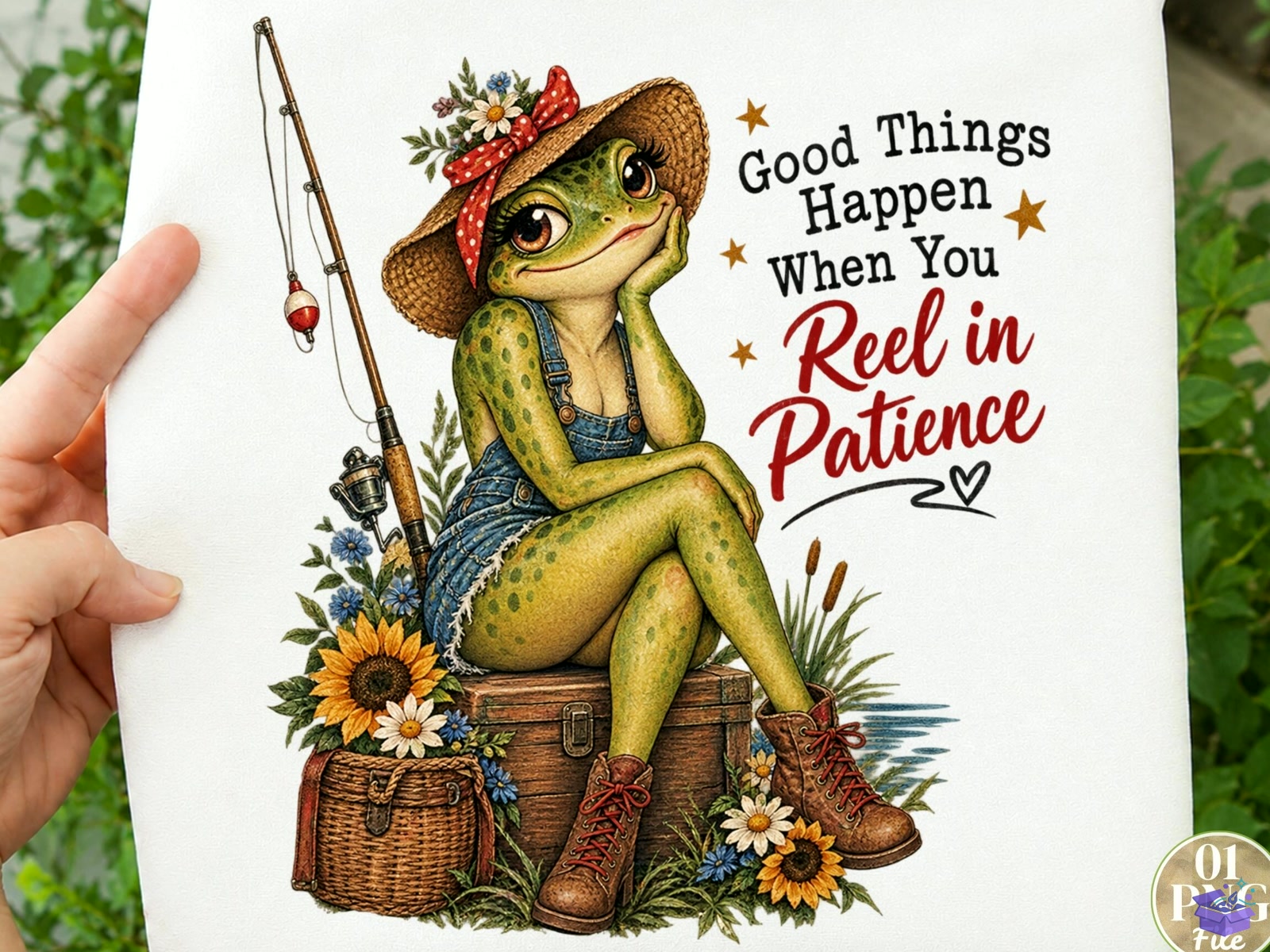 Good Things Happen When You Reel İn Pati - DTF & Süblimasyon Baskı Tasarımı (SVG, DXF, EPS, PNG) - detaylı önizleme 2