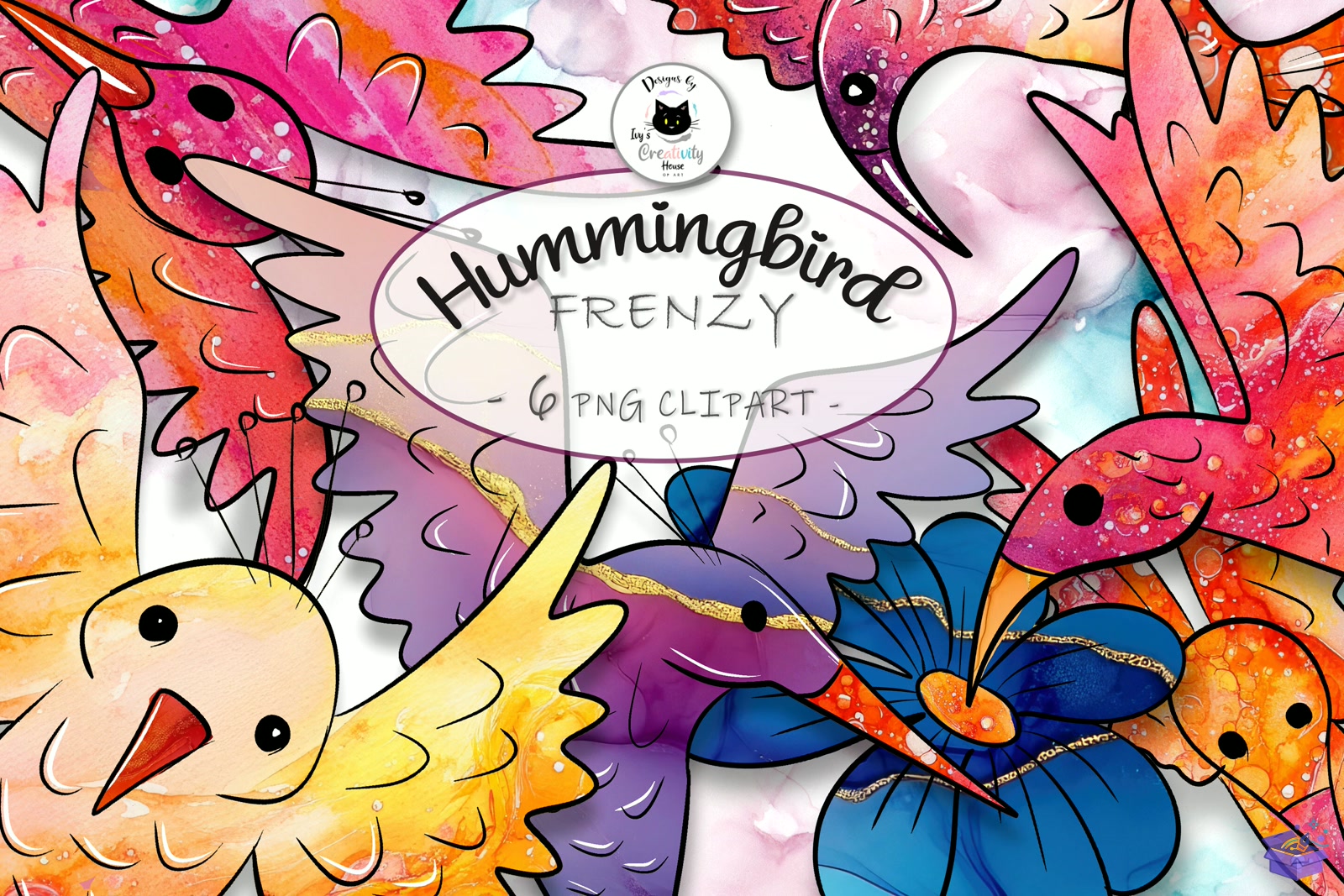 Hummingbird PNG Süblimasyon Baskı - DTF & Süblimasyon Baskı Tasarımı (SVG, DXF, EPS, PNG) - detaylı önizleme 5