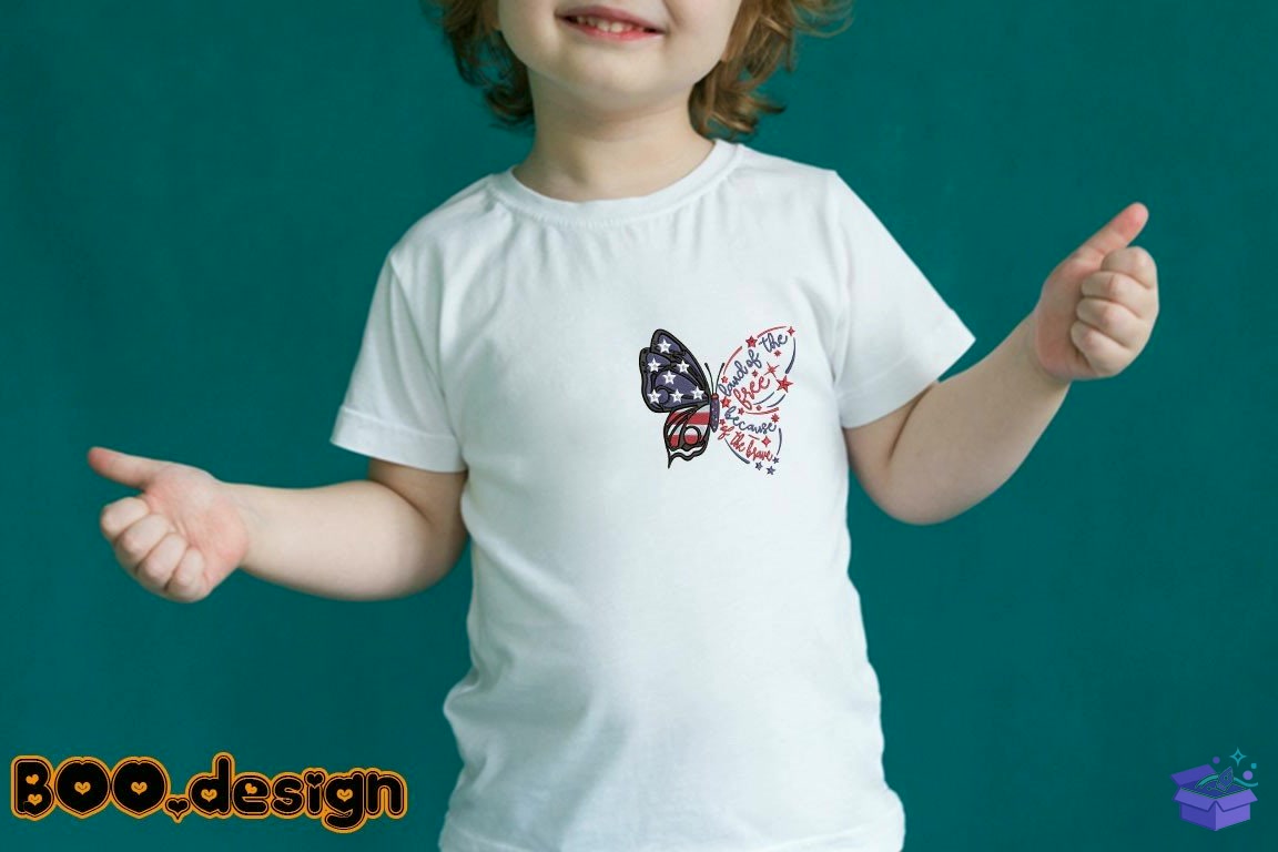 Land Of The Because Of The Brave - Makine Nakış Deseni (SVG, DXF, EPS, PNG) - detaylı önizleme 4