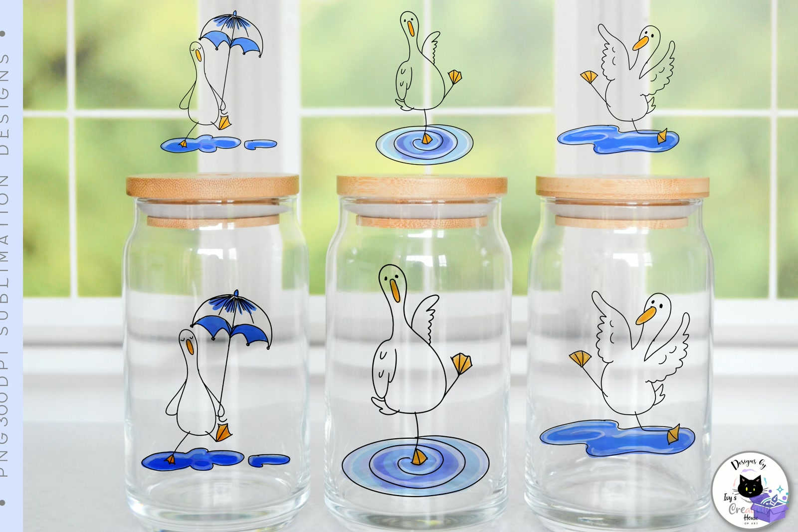 Funny Goose Animal Doodles - DTF & Süblimasyon Baskı Tasarımı (SVG, DXF, EPS, PNG) - detaylı önizleme 4