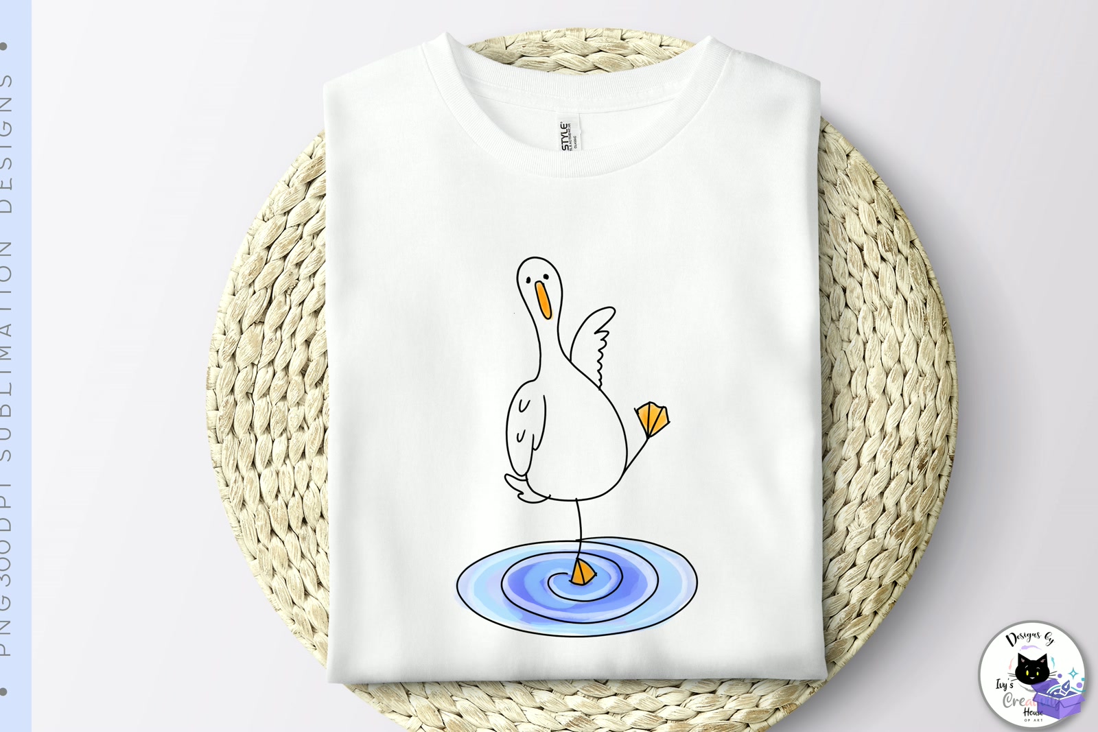 Funny Goose Animal Doodles - DTF & Süblimasyon Baskı Tasarımı (SVG, DXF, EPS, PNG) - detaylı önizleme 5