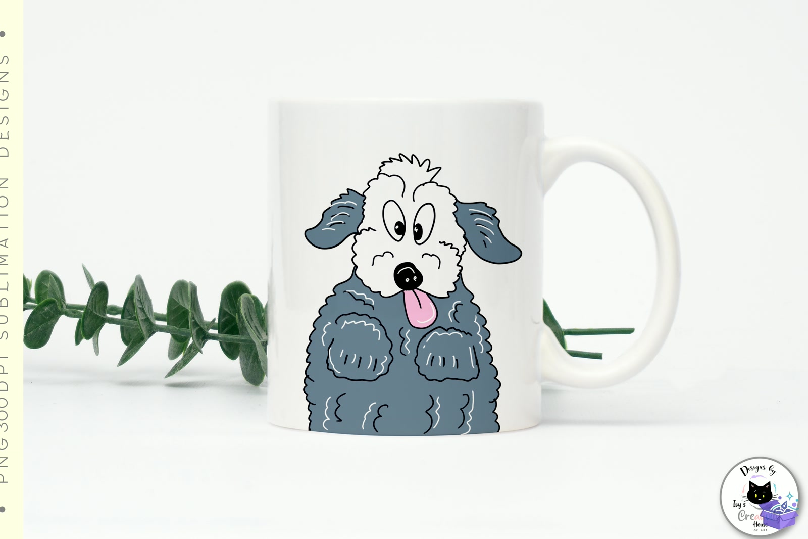 Funny Cartoon Köpek Süblimasyon Baskı Designs - DTF & Süblimasyon Baskı Tasarımı (SVG, DXF, EPS, PNG) - detaylı önizleme 2