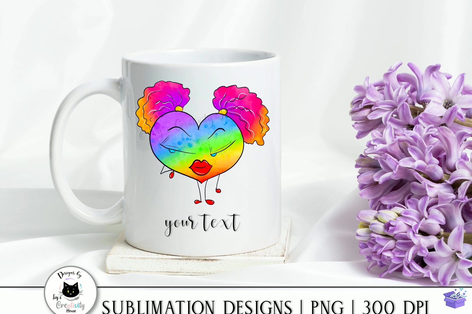 Funny Rainbow Kalp Temalı Pride PNG - DTF & Süblimasyon Baskı Tasarımı (SVG, DXF, EPS, PNG) - detaylı önizleme 4