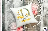 Çiçekli Harf Monogram Tasarımı - DTF & Süblimasyon Baskı Tasarımı (PNG) - detaylı önizleme 2