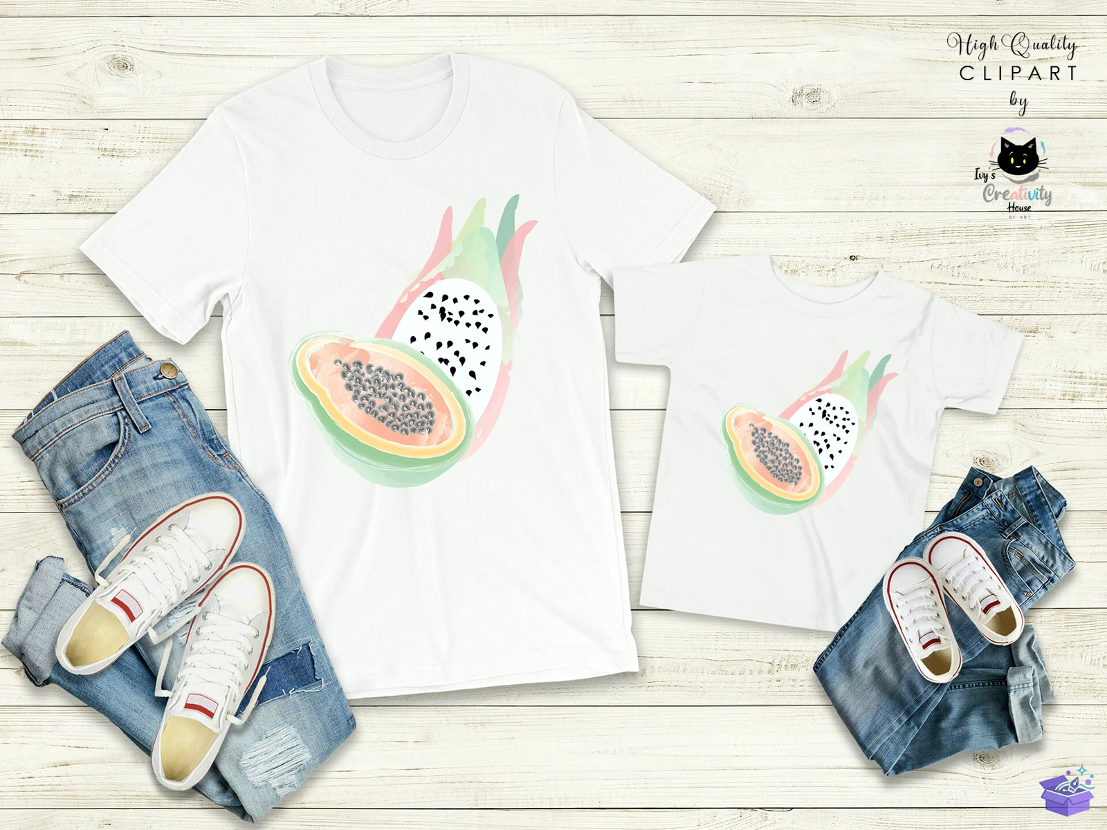 Watercolor Tropical Summer - DTF & Süblimasyon Baskı Tasarımı (SVG, DXF, EPS, PNG) - detaylı önizleme 5
