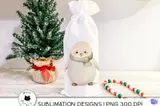 Sevimli Kawaii Kış Hayvanları (4 Tasarım) - DTF & Süblimasyon Baskı Tasarımı (PNG) - detaylı önizleme 3