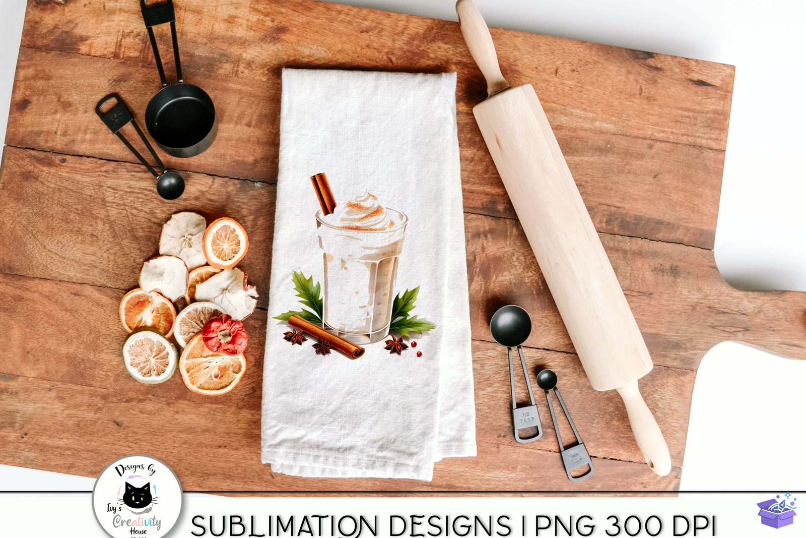 Coffee Drink Yılbaşı - DTF & Süblimasyon Baskı Tasarımı (SVG, DXF, EPS, PNG) - detaylı önizleme 3