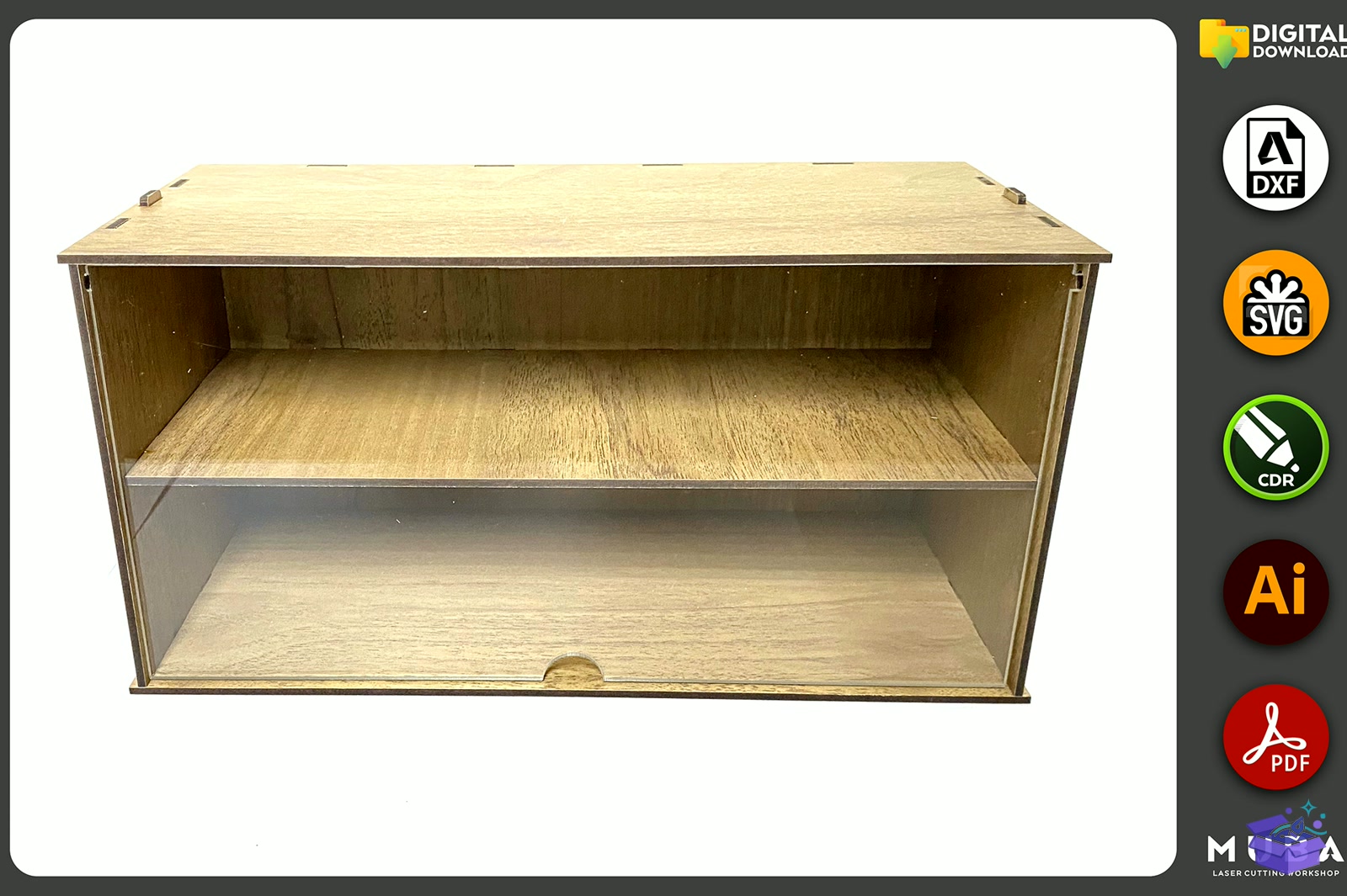 Desktop Organizer SVG Hobby Storage Kutu - Lazer Kesim ve Çizim Dosyası (SVG, DXF, EPS, PNG) - detaylı önizleme 4