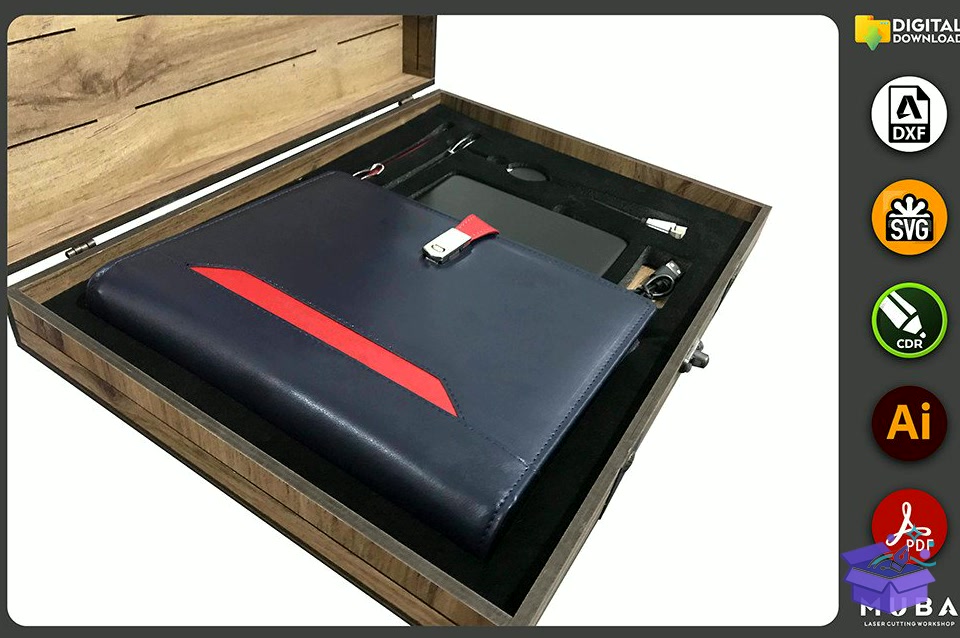 Jewellery Kutu Gift Kutu Crate Kutu Svg - Lazer Kesim ve Çizim Dosyası (SVG, DXF, EPS, PNG) - detaylı önizleme 4