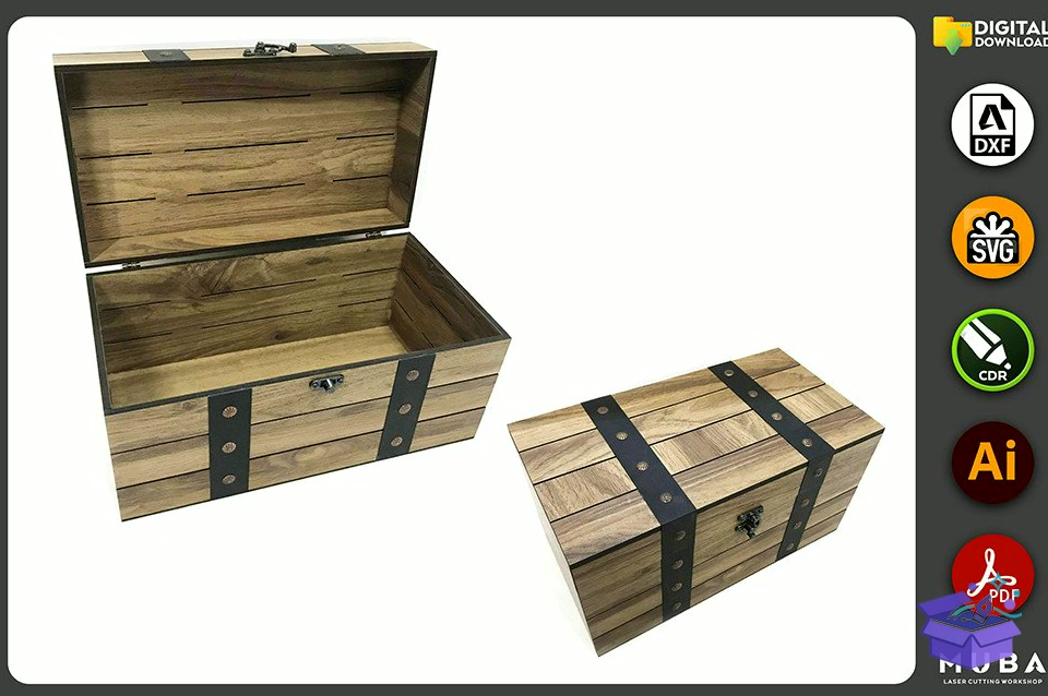 Jewellery Kutu Gift Kutu Crate Kutu Svg - Lazer Kesim ve Çizim Dosyası (SVG, DXF, EPS, PNG) - Lazer Kesim Dosyaları İndir (DXF, SVG, EPS)