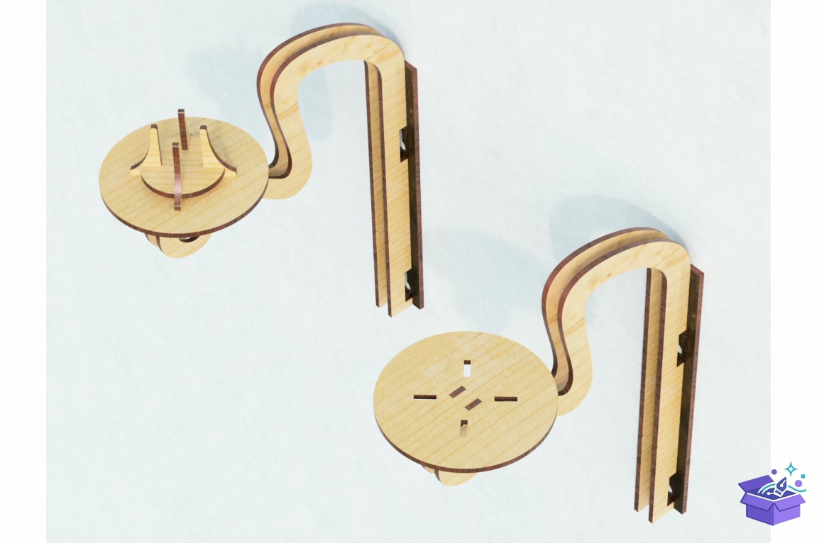 Lazer Kesim Wall Sconce Mumluk - Lazer Kesim ve Çizim Dosyası (SVG, DXF, EPS, PNG) - detaylı önizleme 3