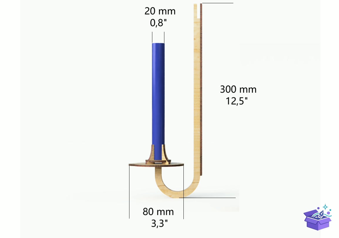 Lazer Kesim Wall Sconce Mumluk - Lazer Kesim ve Çizim Dosyası (SVG, DXF, EPS, PNG) - detaylı önizleme 2