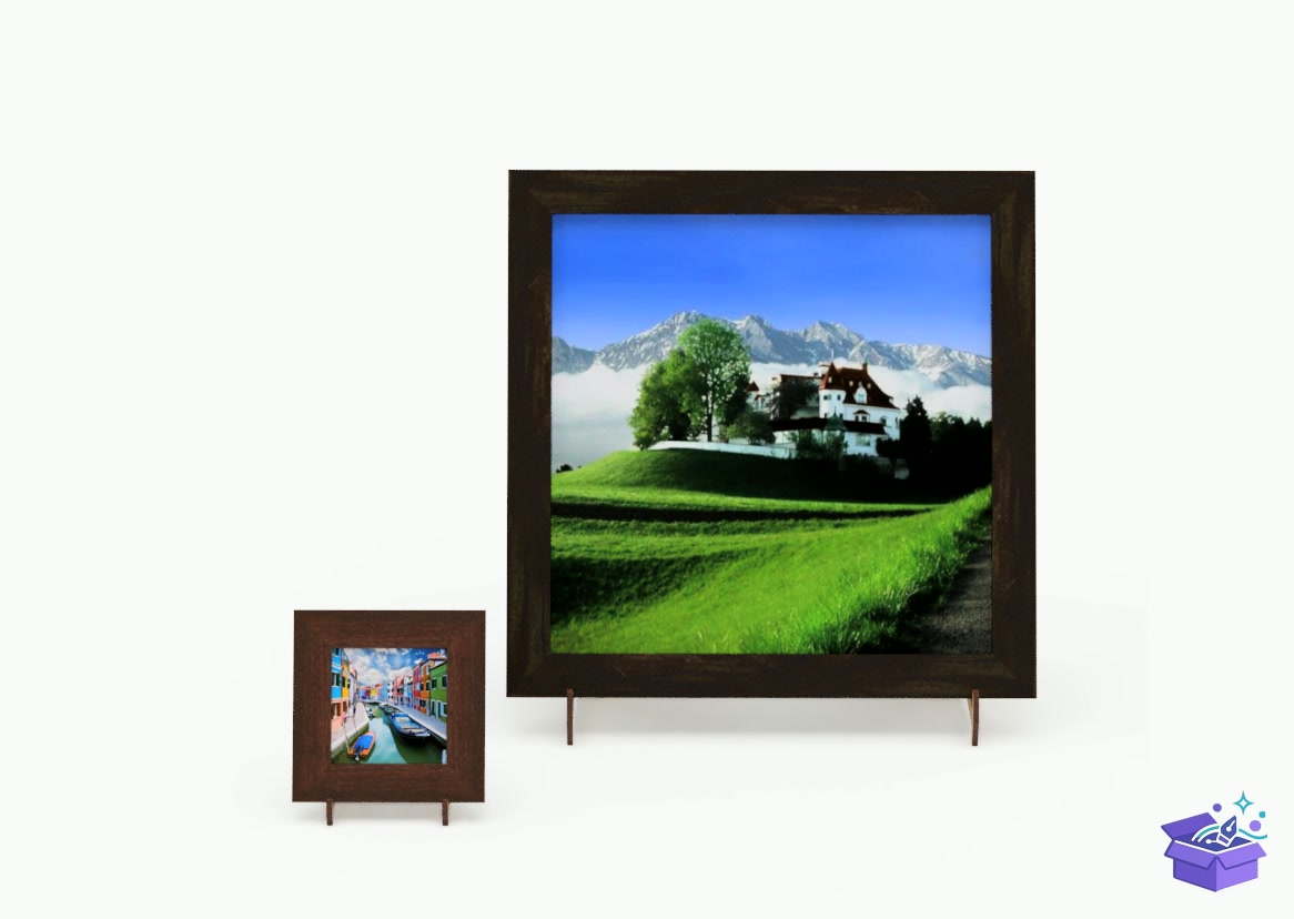 Photo Çerçeve Display Stand Lazer Kesim - Lazer Kesim ve Çizim Dosyası (SVG, DXF, EPS, PNG) - detaylı önizleme 3