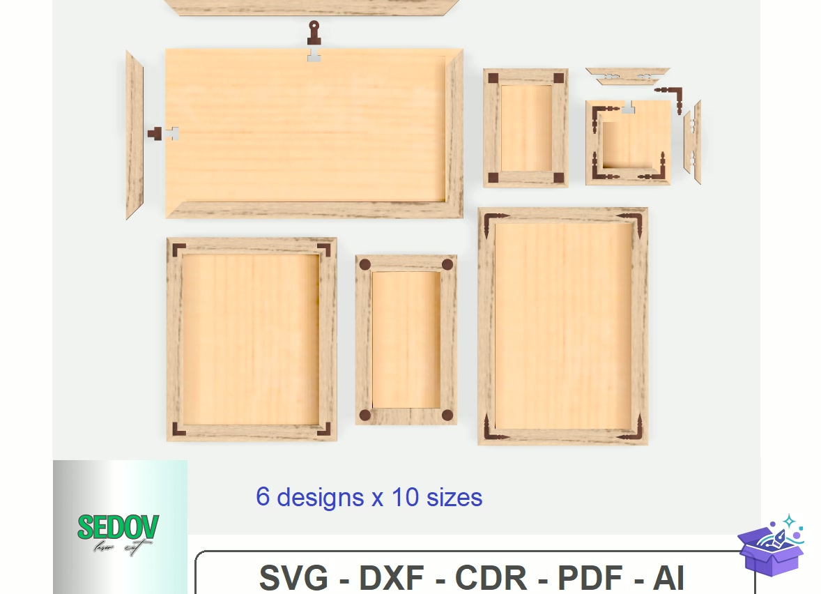 Photo Çerçeve Laser - Lazer Kesim ve Çizim Dosyası (SVG, DXF, EPS, PNG) - Lazer Kesim Dosyaları İndir (DXF, SVG, EPS)