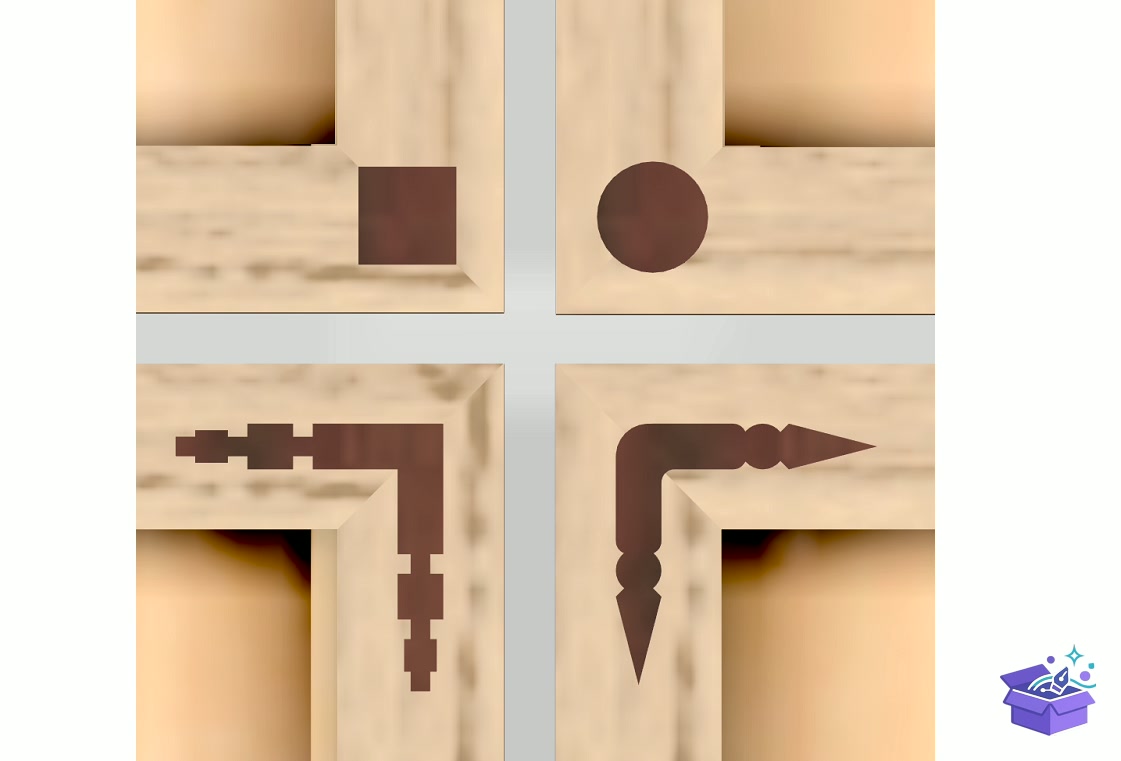 Photo Çerçeve Laser - Lazer Kesim ve Çizim Dosyası (SVG, DXF, EPS, PNG) - detaylı önizleme 3