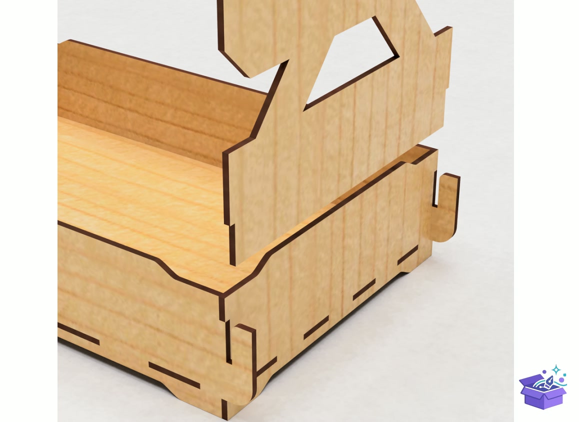 Stackable Sales Tray Laser - Lazer Kesim ve Çizim Dosyası (SVG, DXF, EPS, PNG) - detaylı önizleme 5