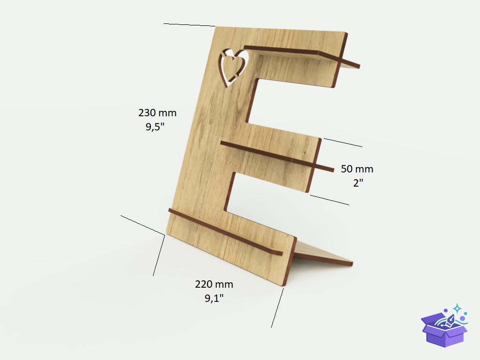 Simple Bracelet Tutucu Laser - Lazer Kesim ve Çizim Dosyası (SVG, DXF, EPS, PNG) - detaylı önizleme 2